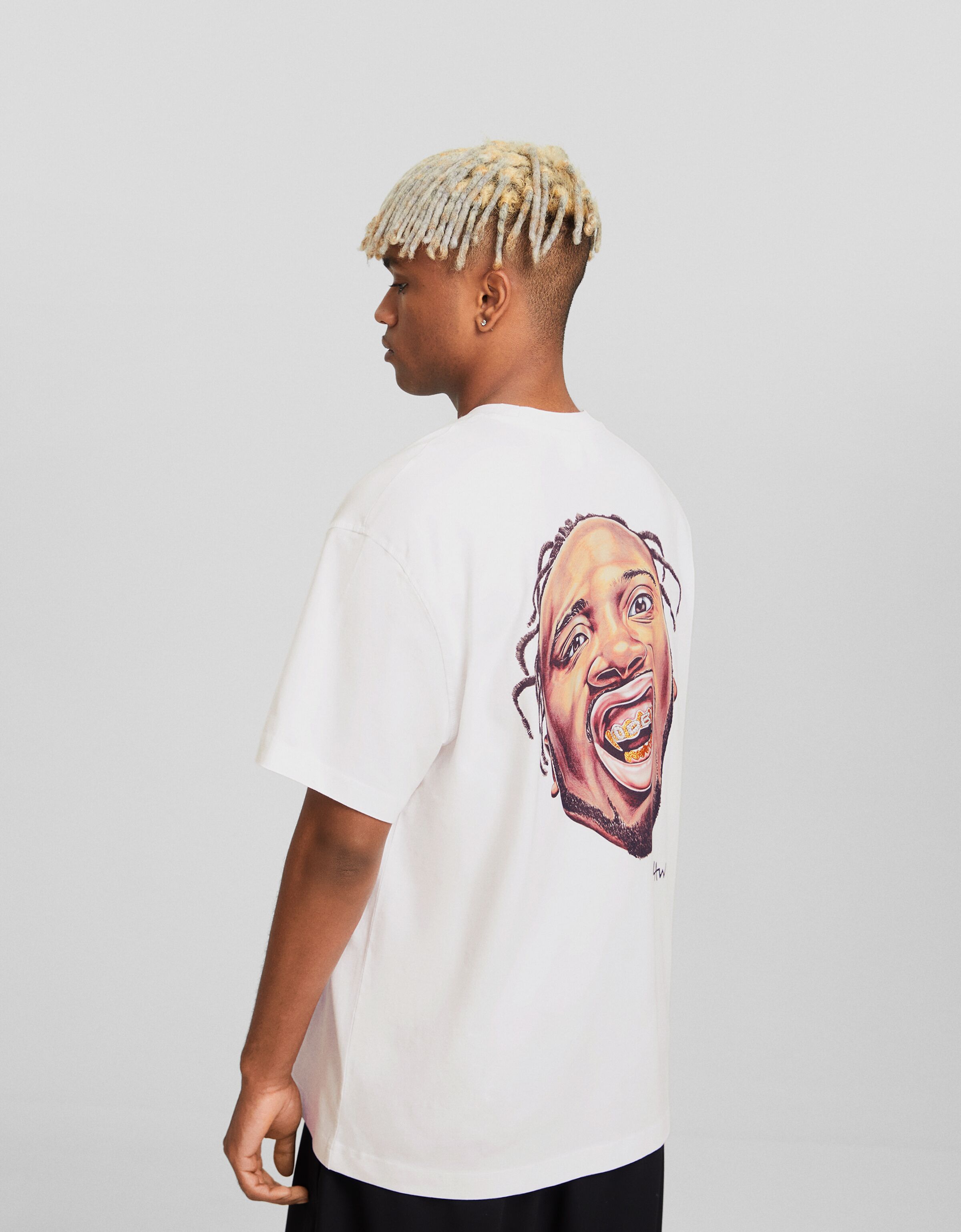 Camiseta Rock The Bells manga corta boxy fit print