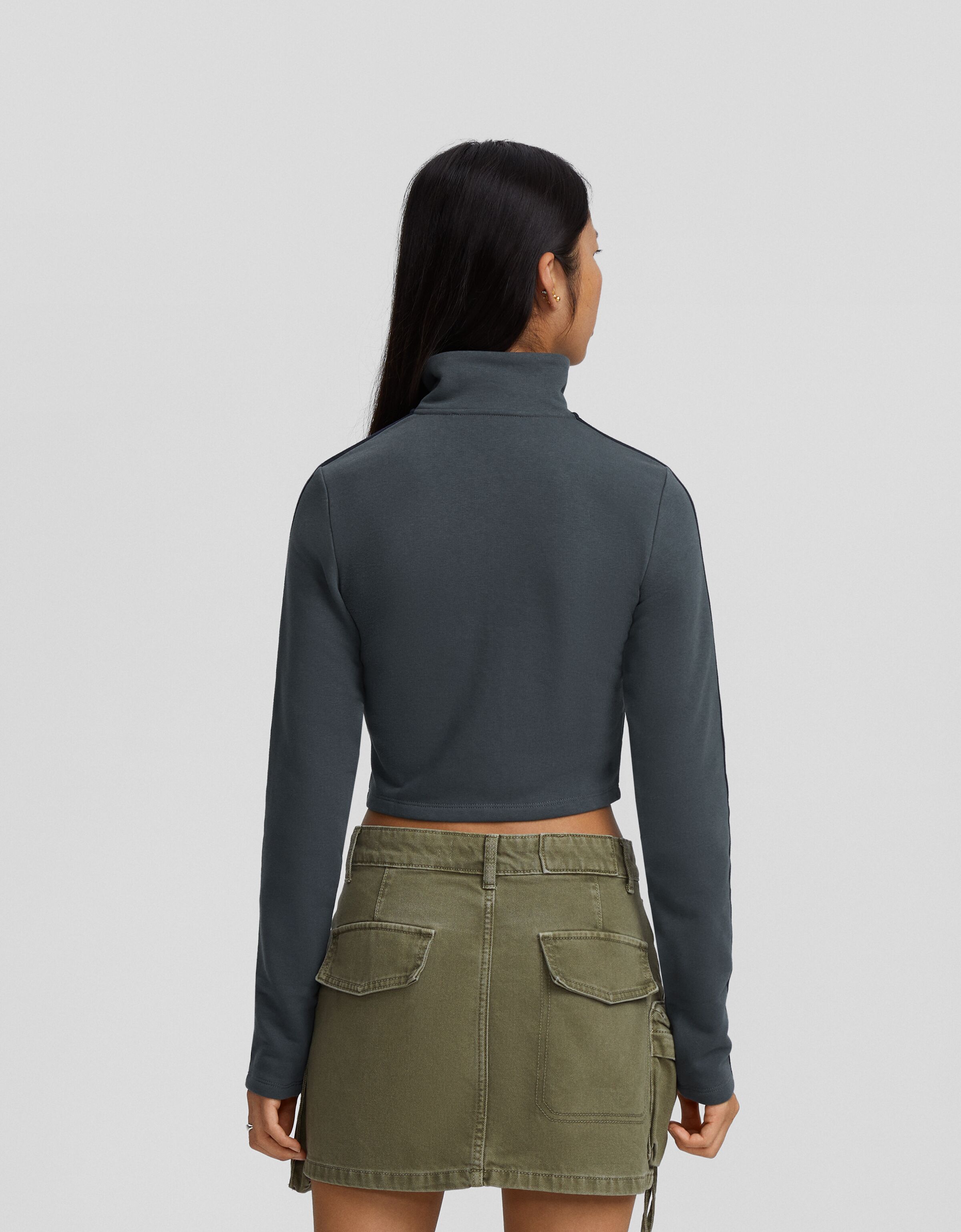 Sudadera cremallera bordado New York