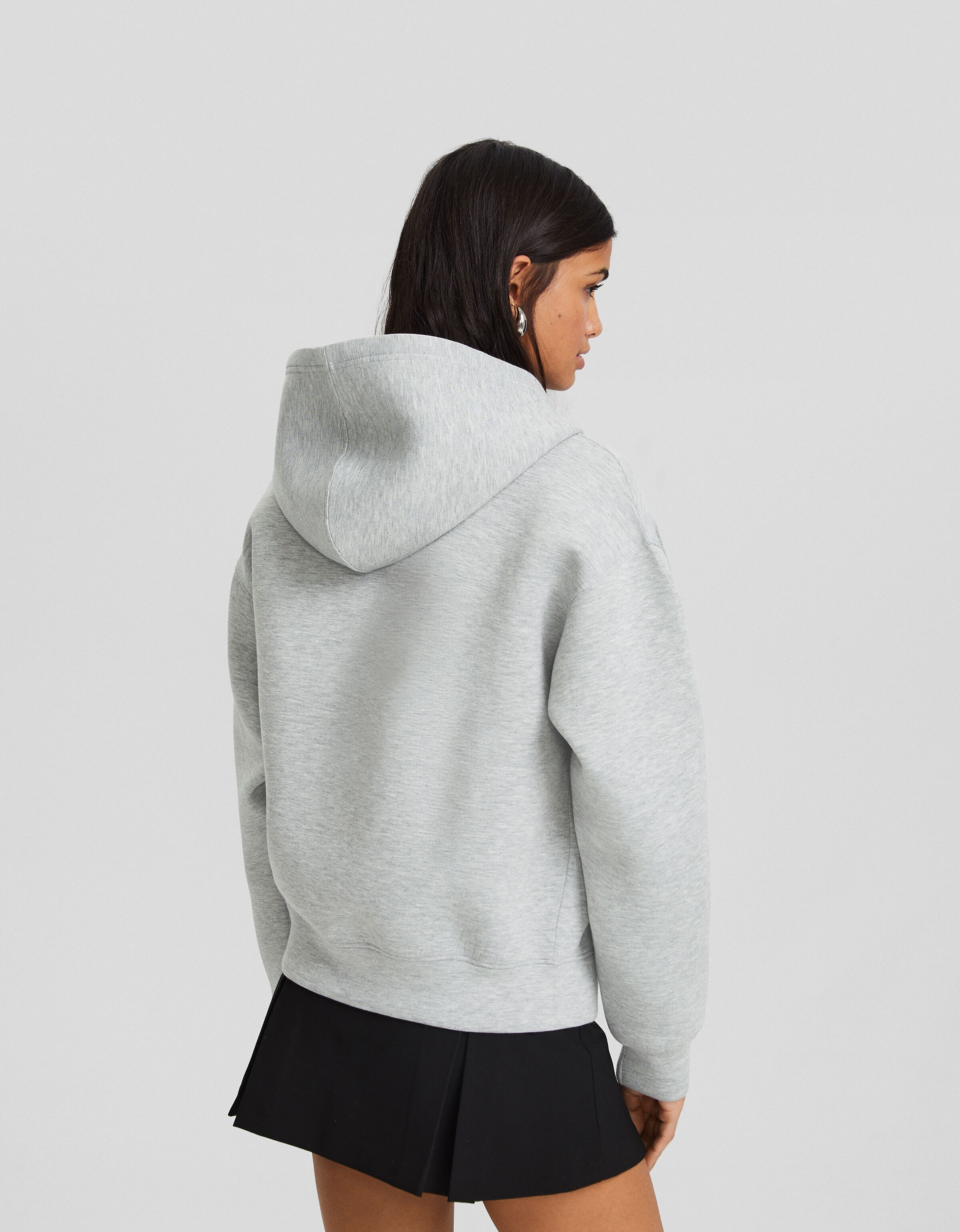 Sudadera cremallera capucha técnica