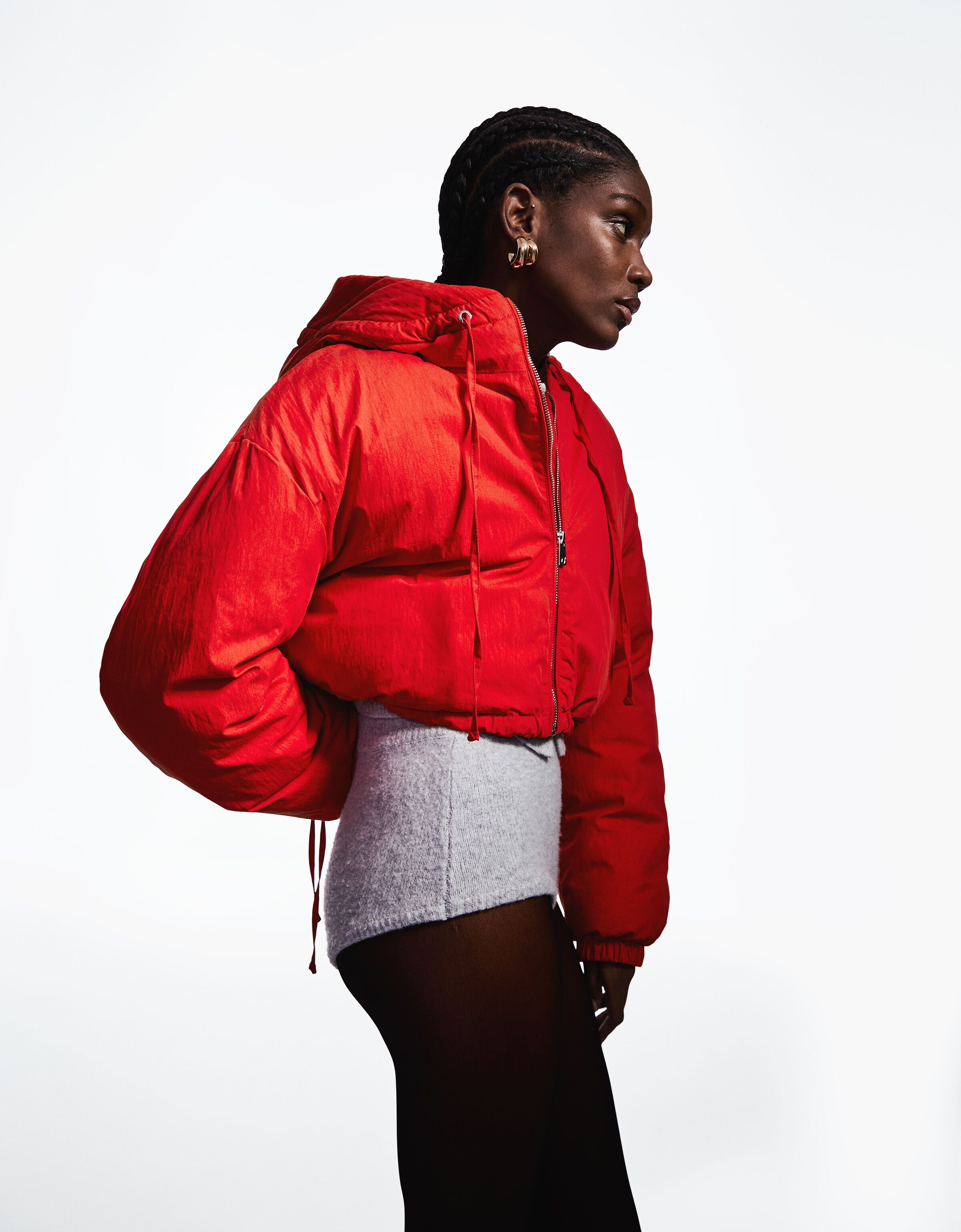 Cazadora acolchada capucha