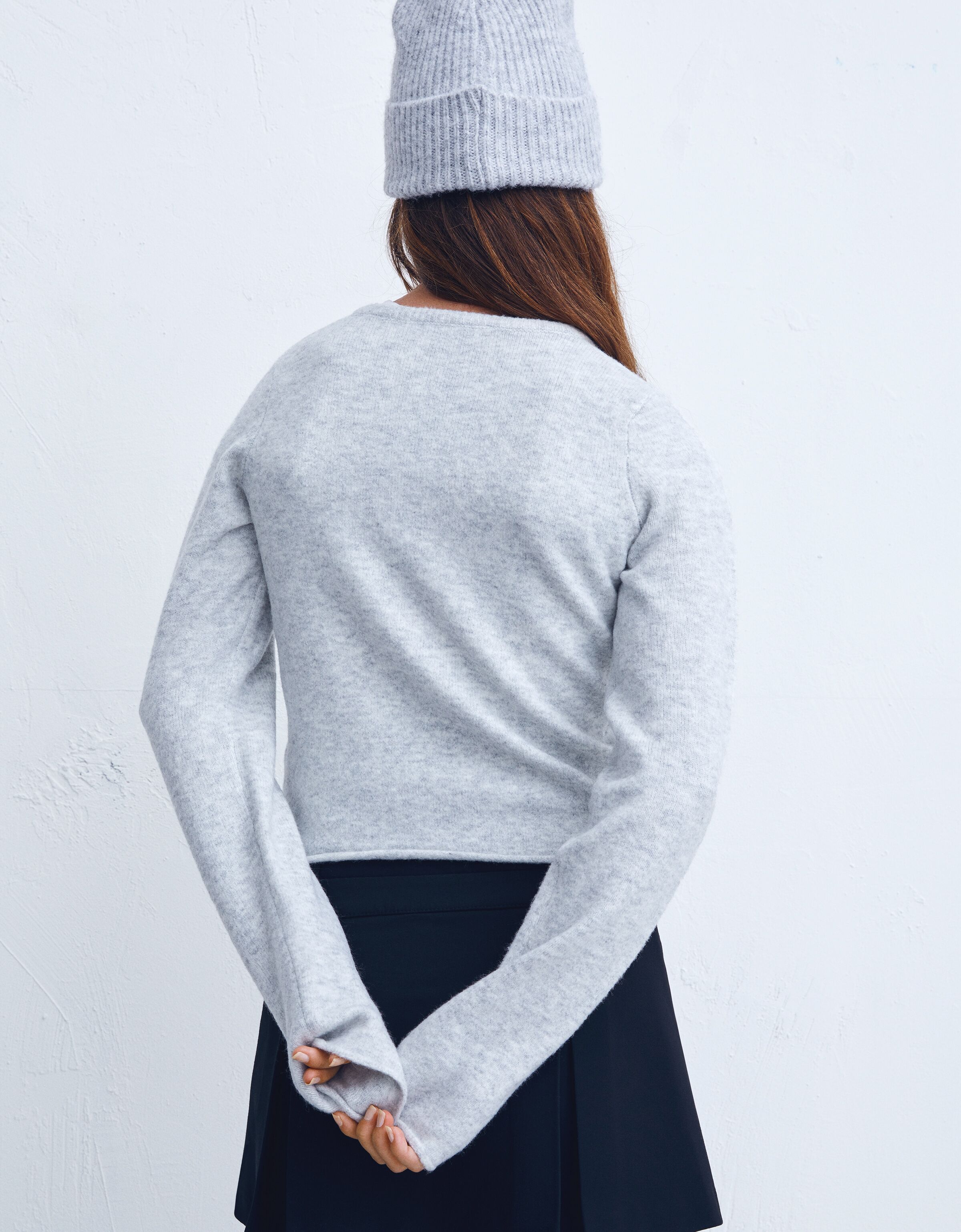 Jersey cuello pico rib