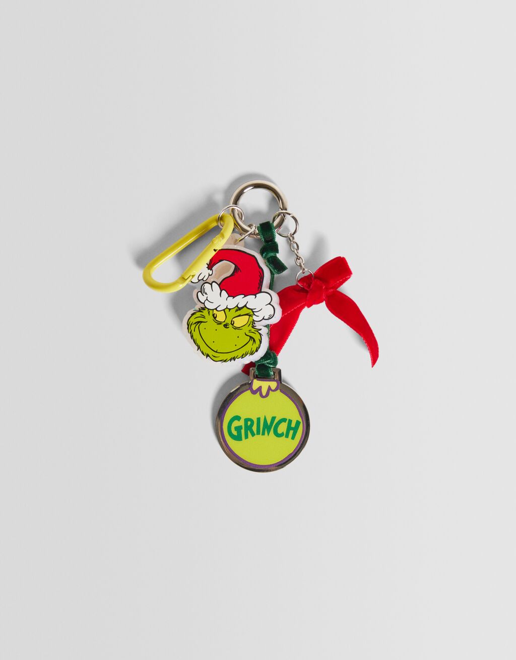 Llavero El Grinch abalorios mosquetón