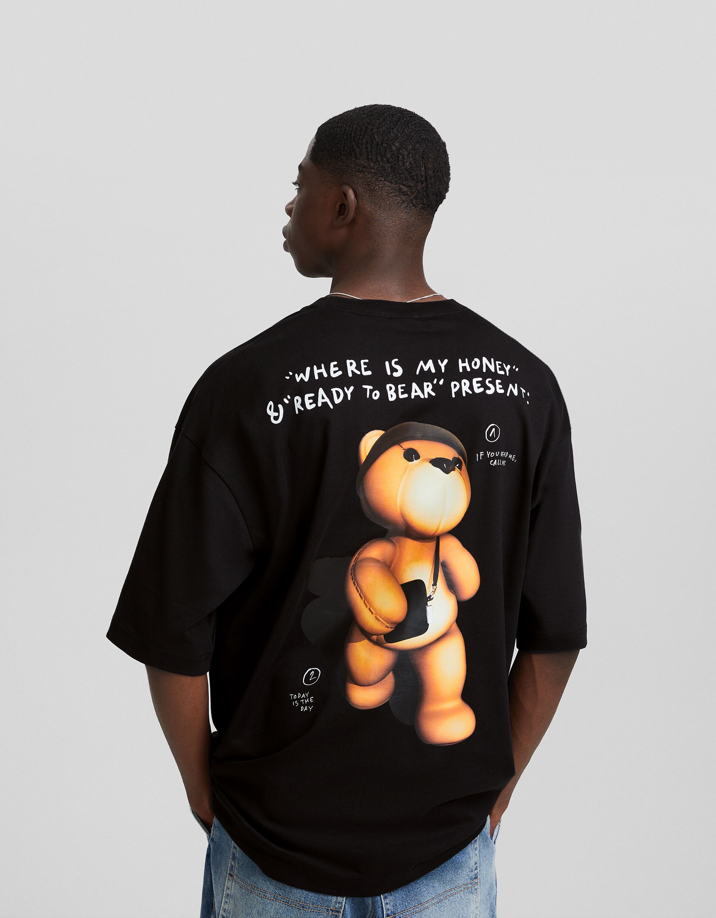 Camiseta manga corta extra loose print