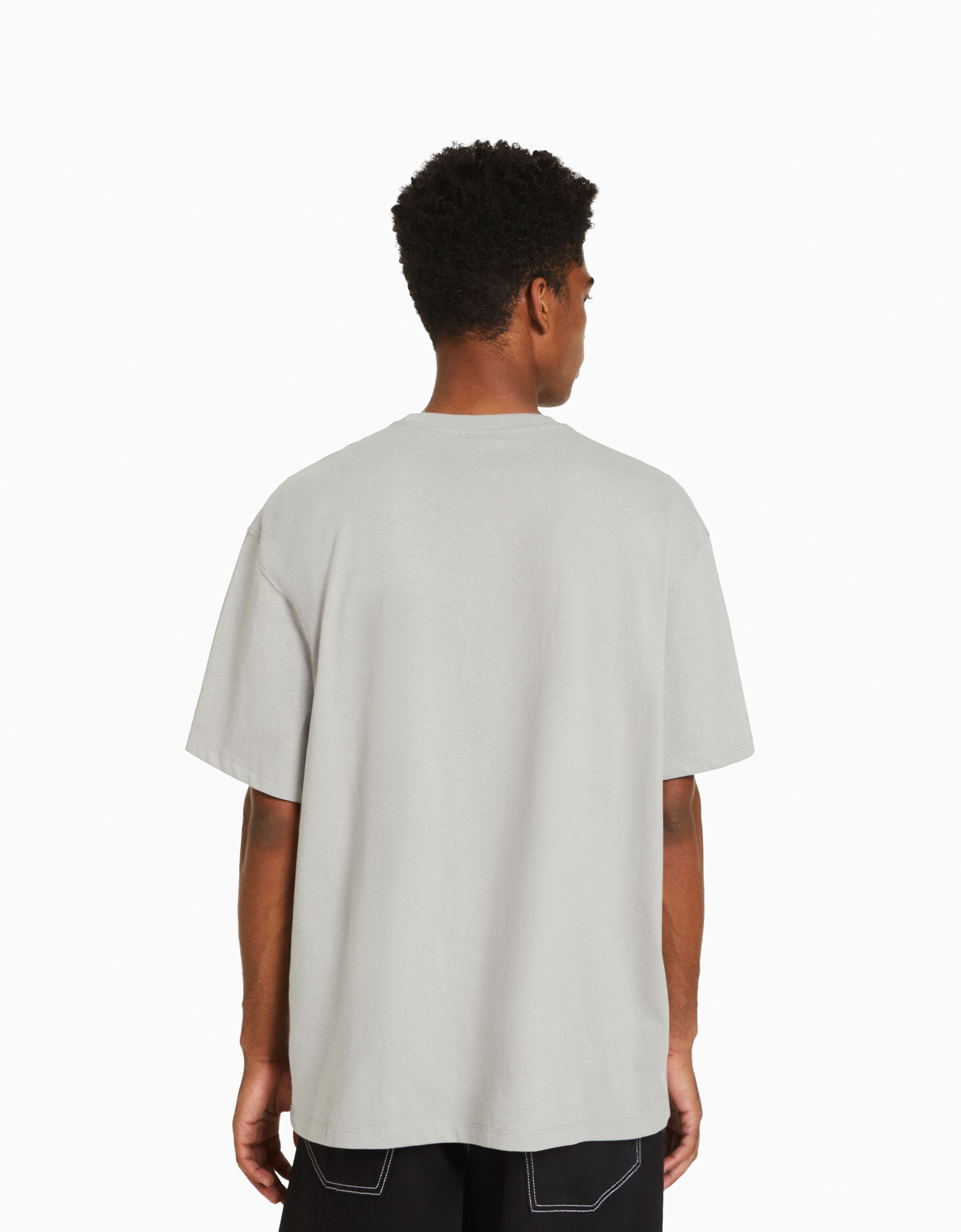 Camiseta manga corta boxy fit print