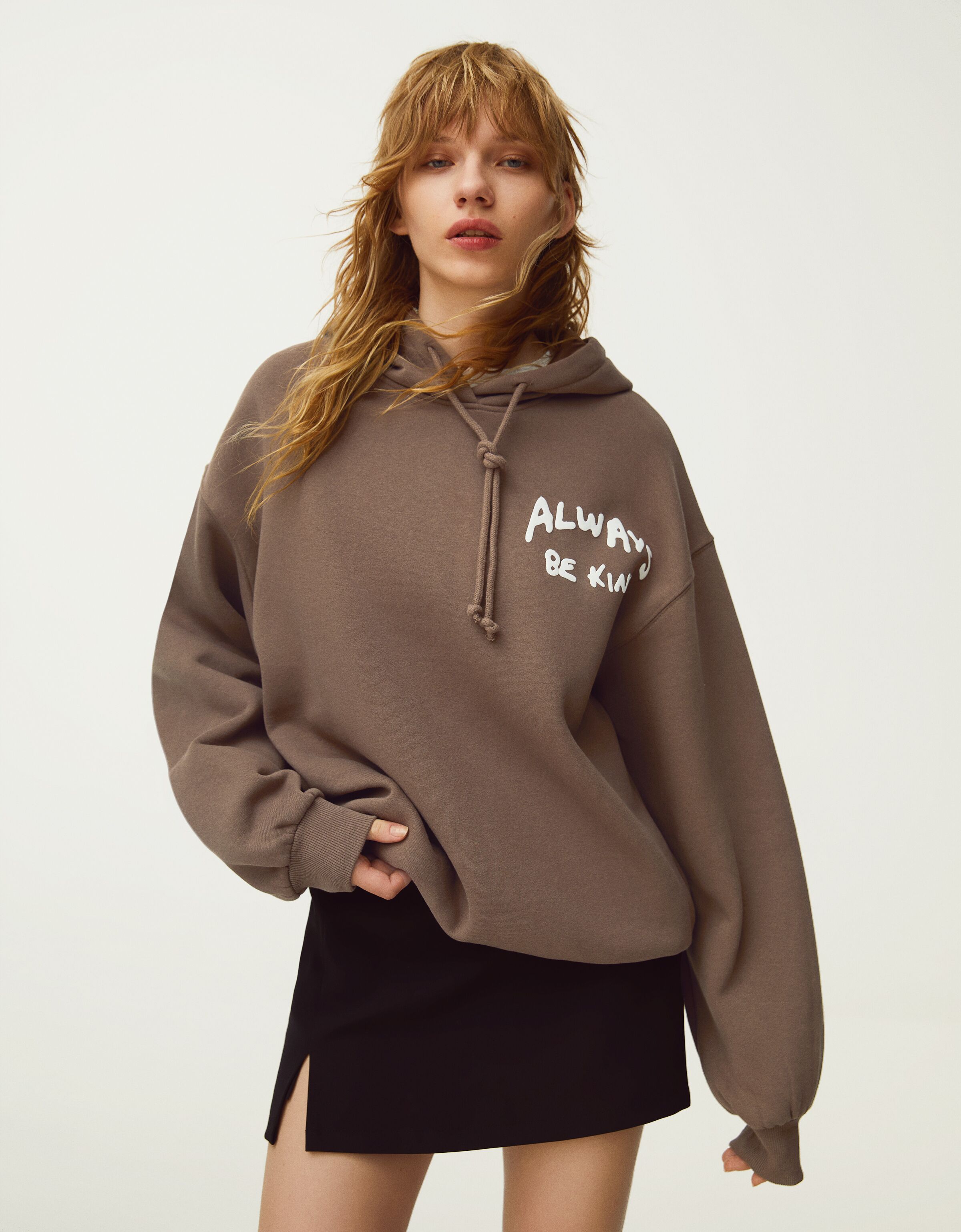 Sudadera capucha print