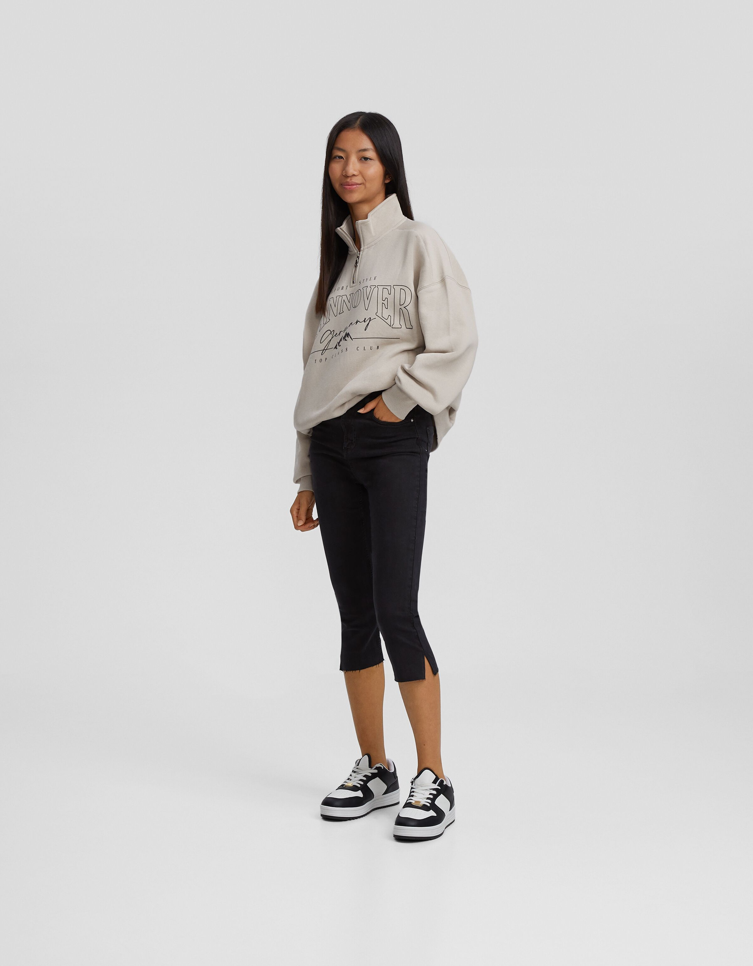 Pantalón capri con algodón