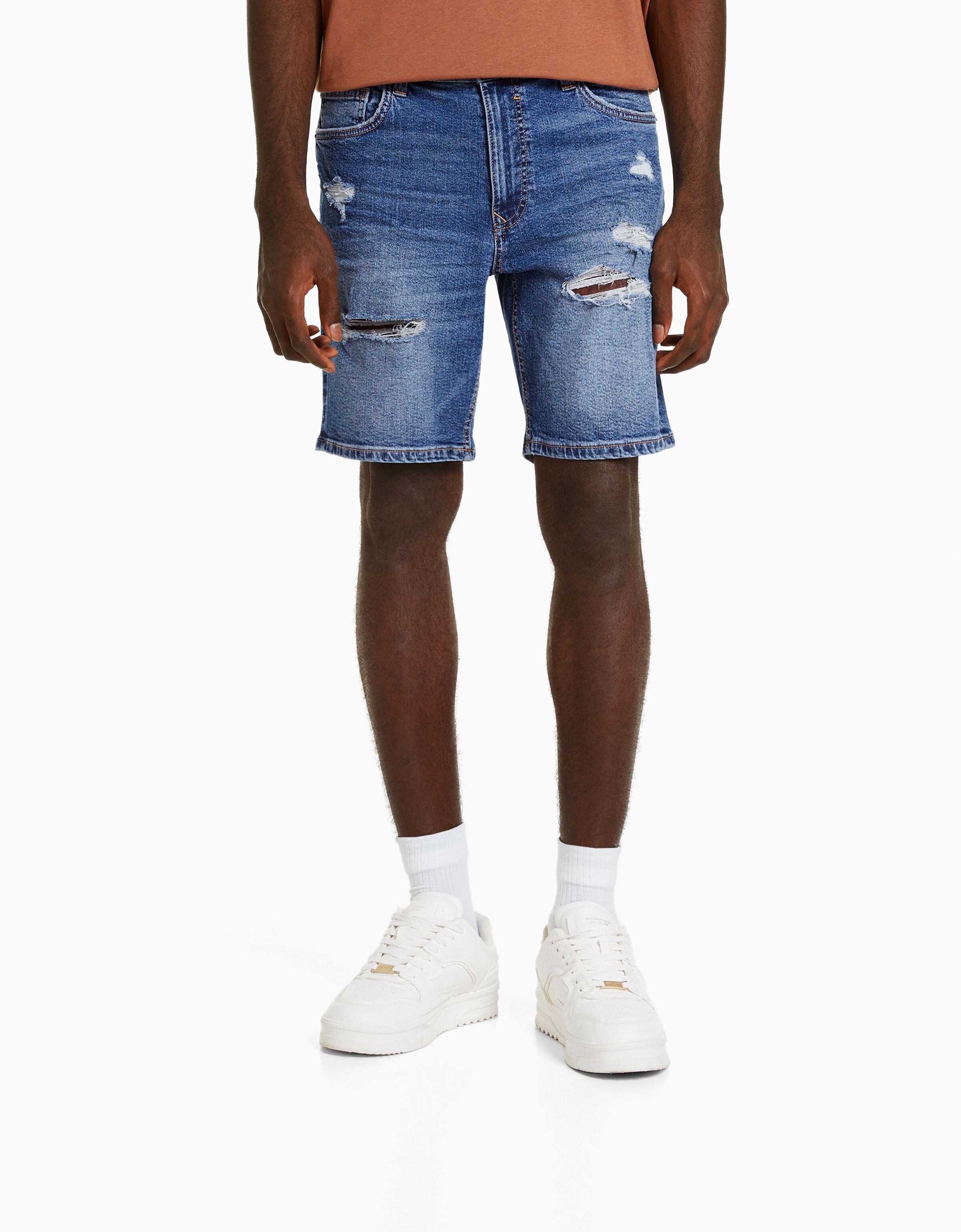 Bermuda denim rotos