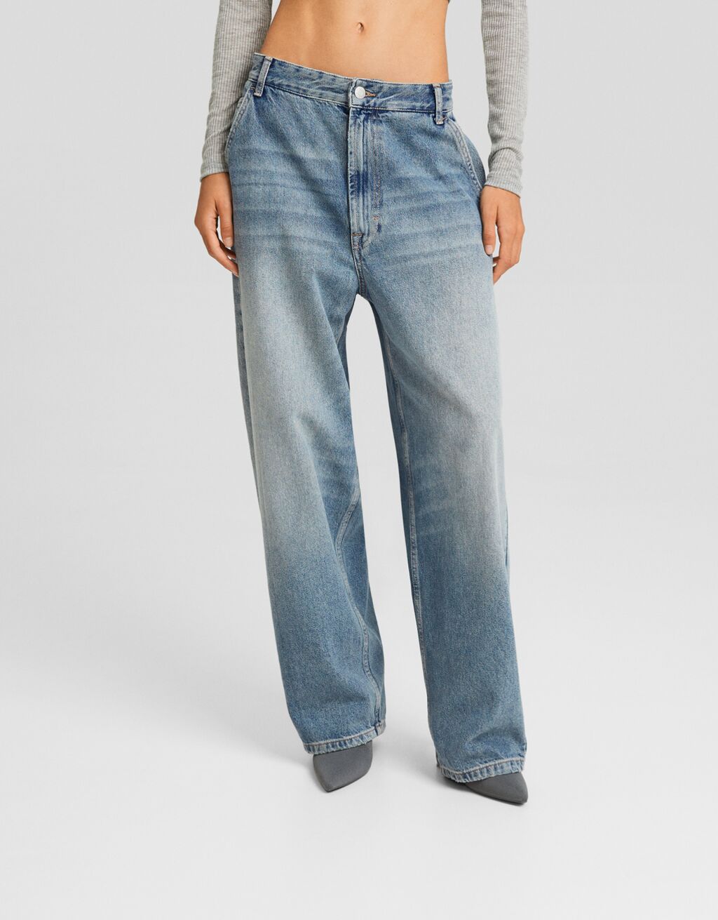 Jeans skater fit efecto lavado