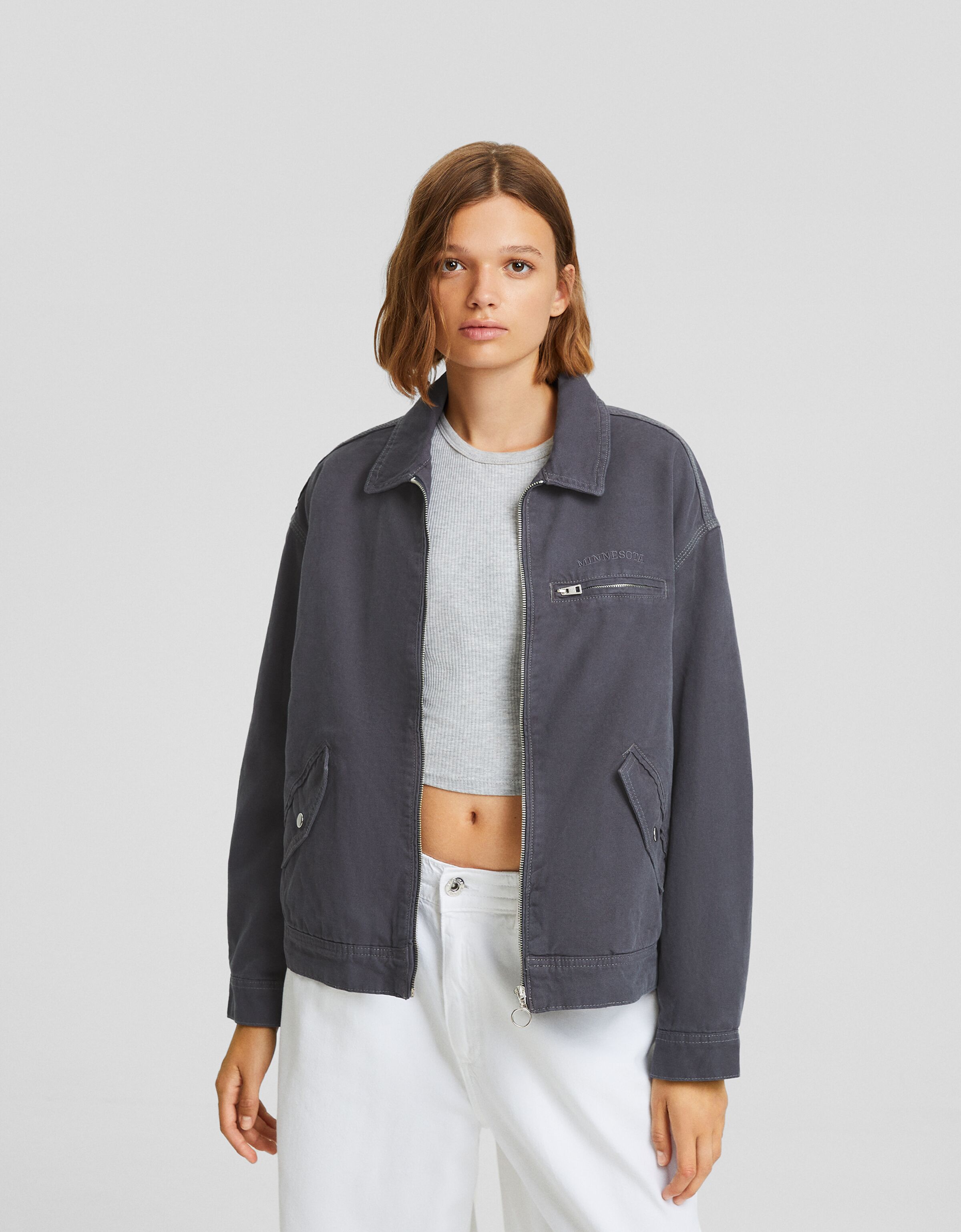 Cazadora worker canvas acolchada