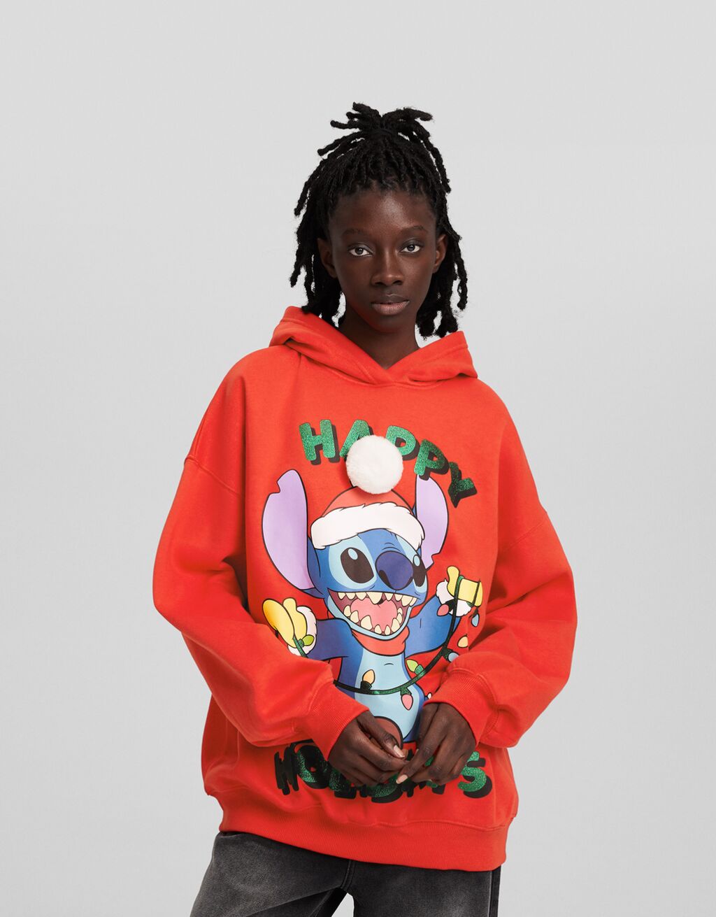 Sudadera Stitch capucha print
