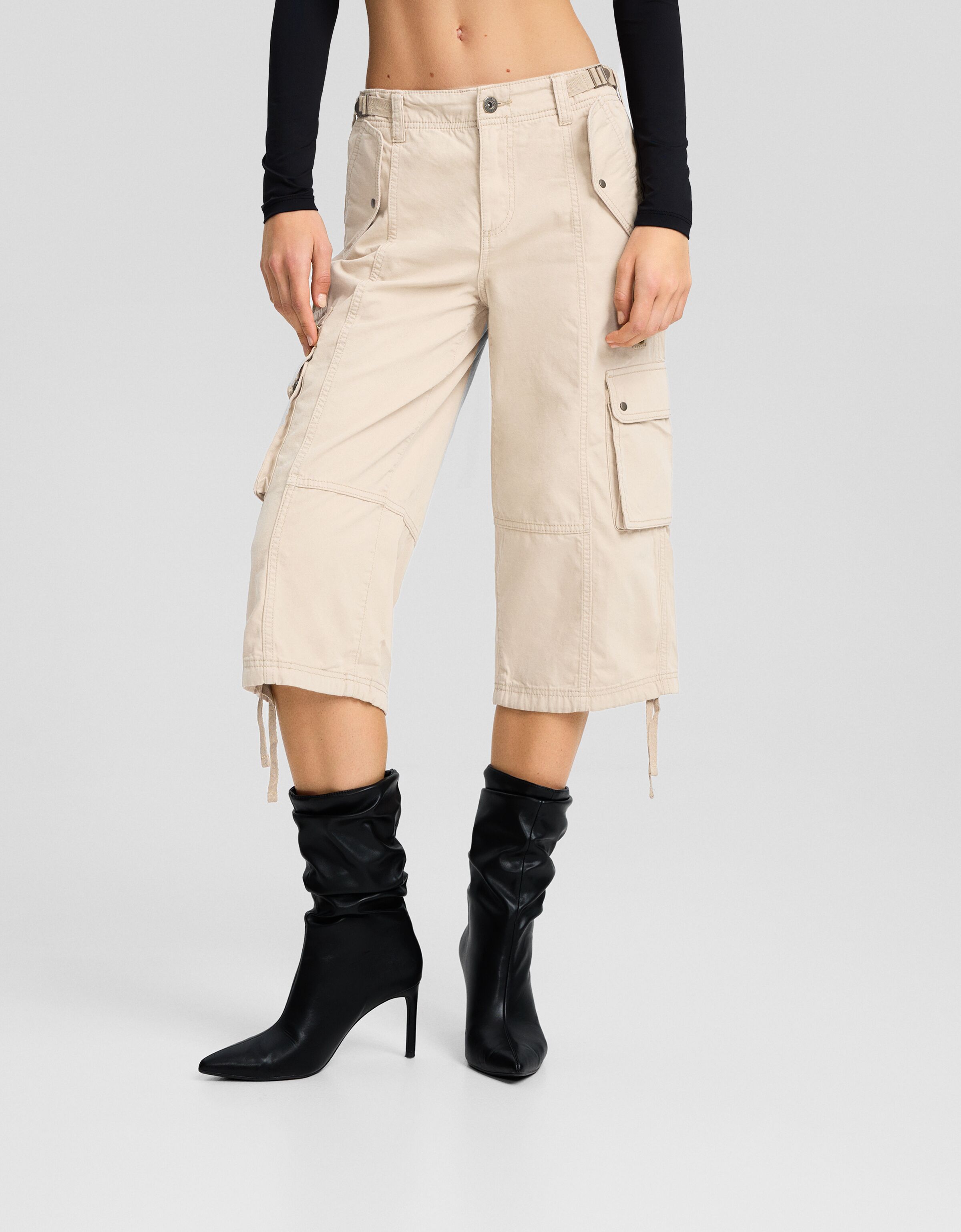 Pantalón capri algodón