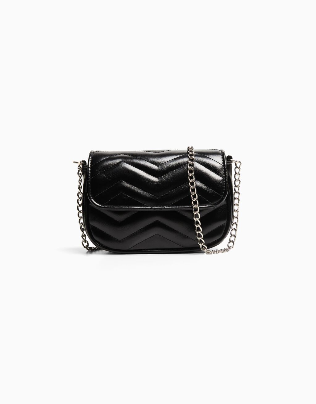 Bolso bandolera acolchada efecto piel