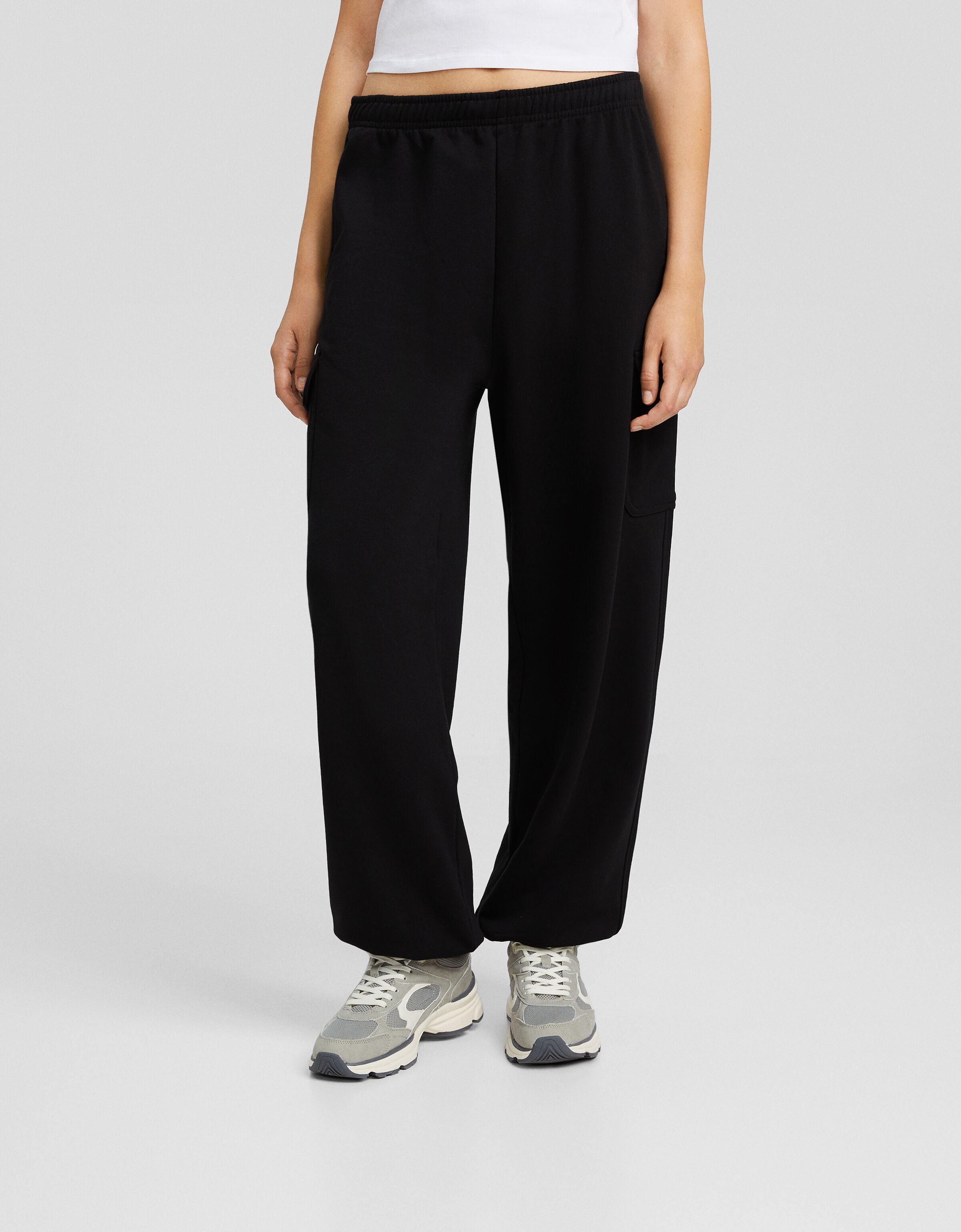 Pantalón jogger felpa cargo