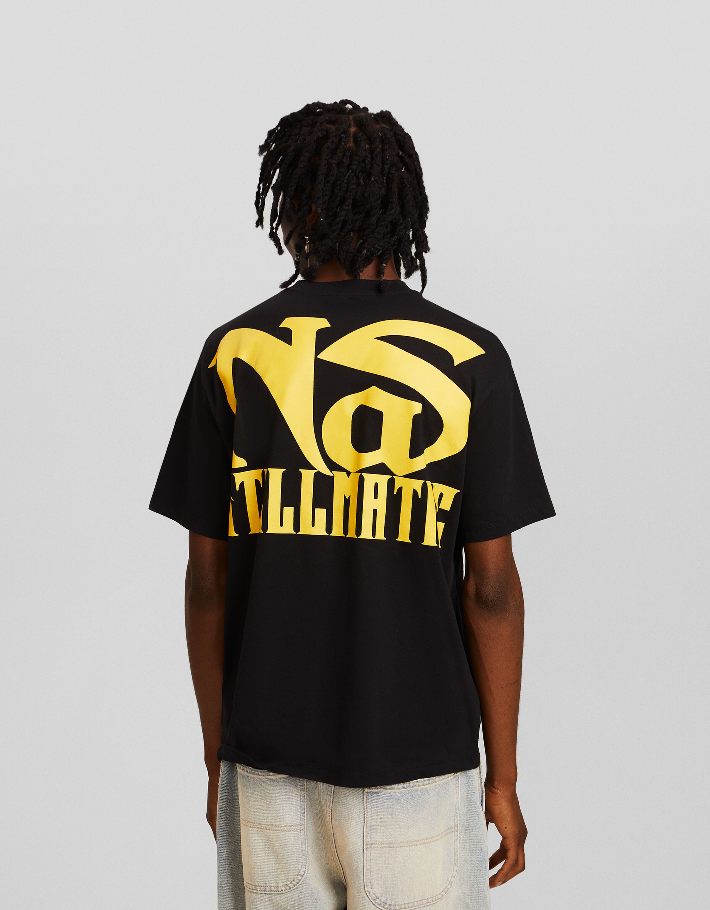 Camiseta Nas manga corta boxy fit print