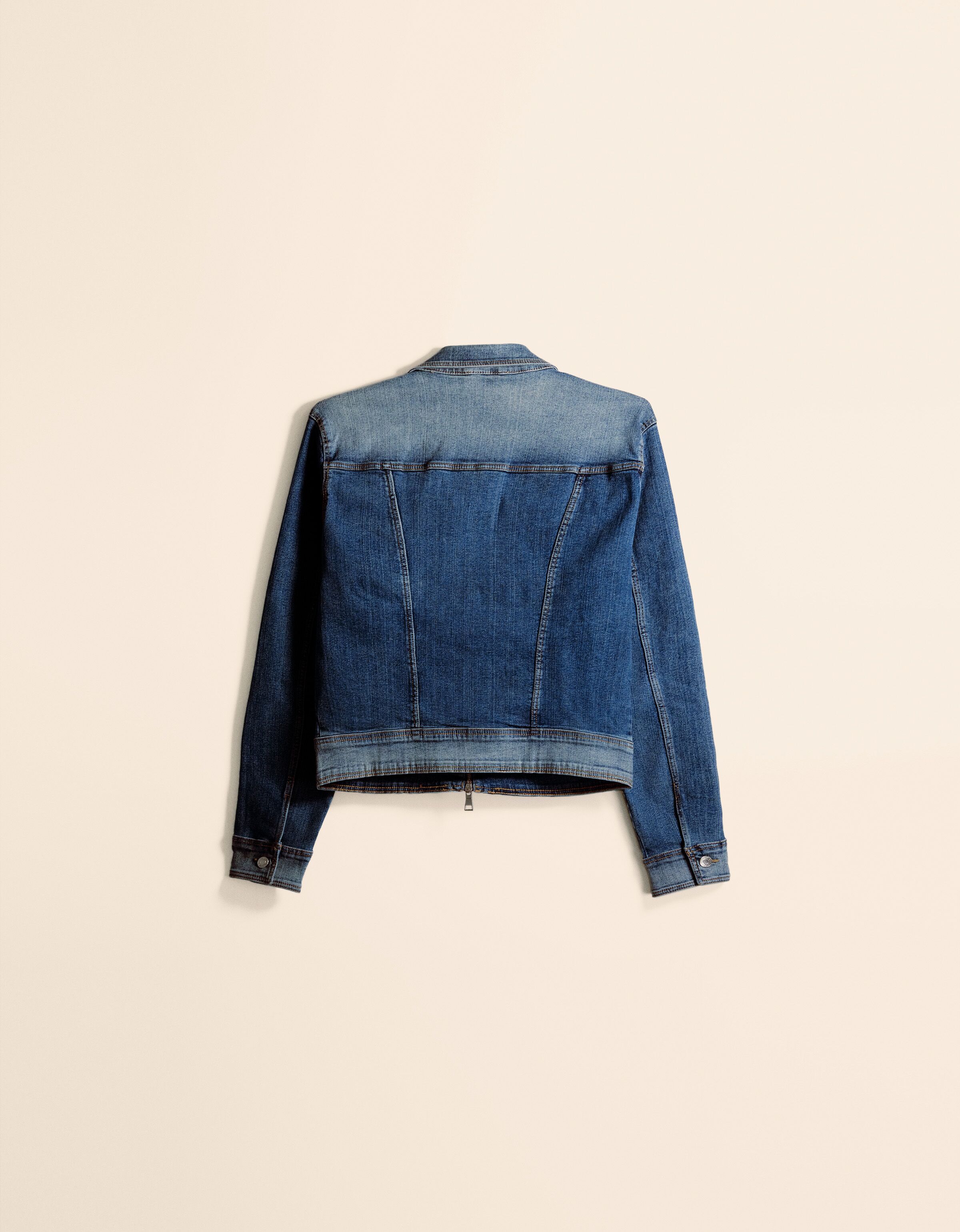 Cazadora denim cremallera