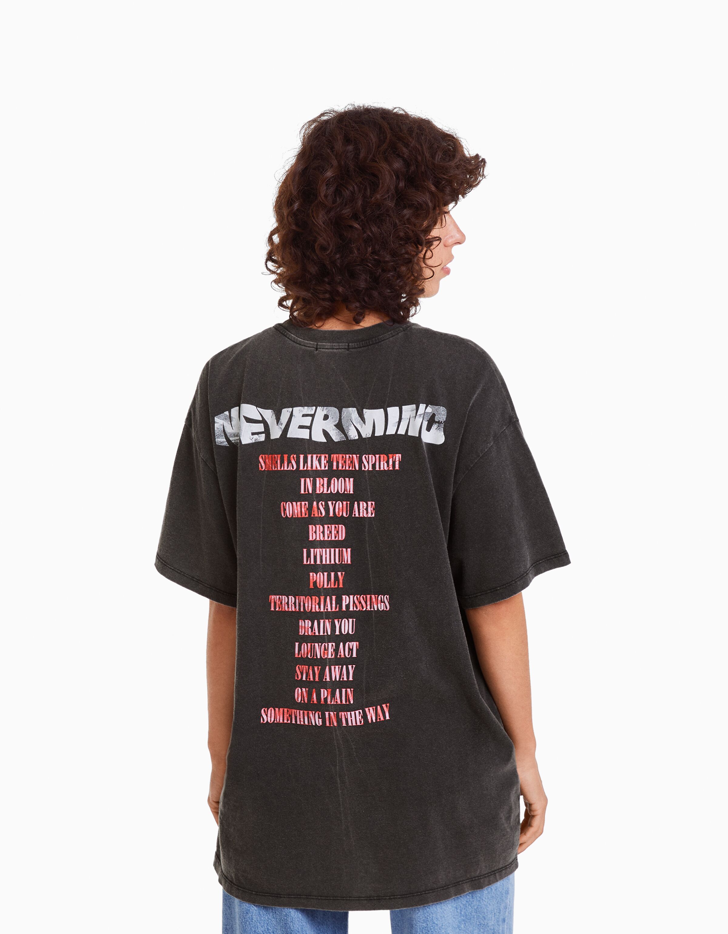 Camiseta Nirvana manga corta oversize print