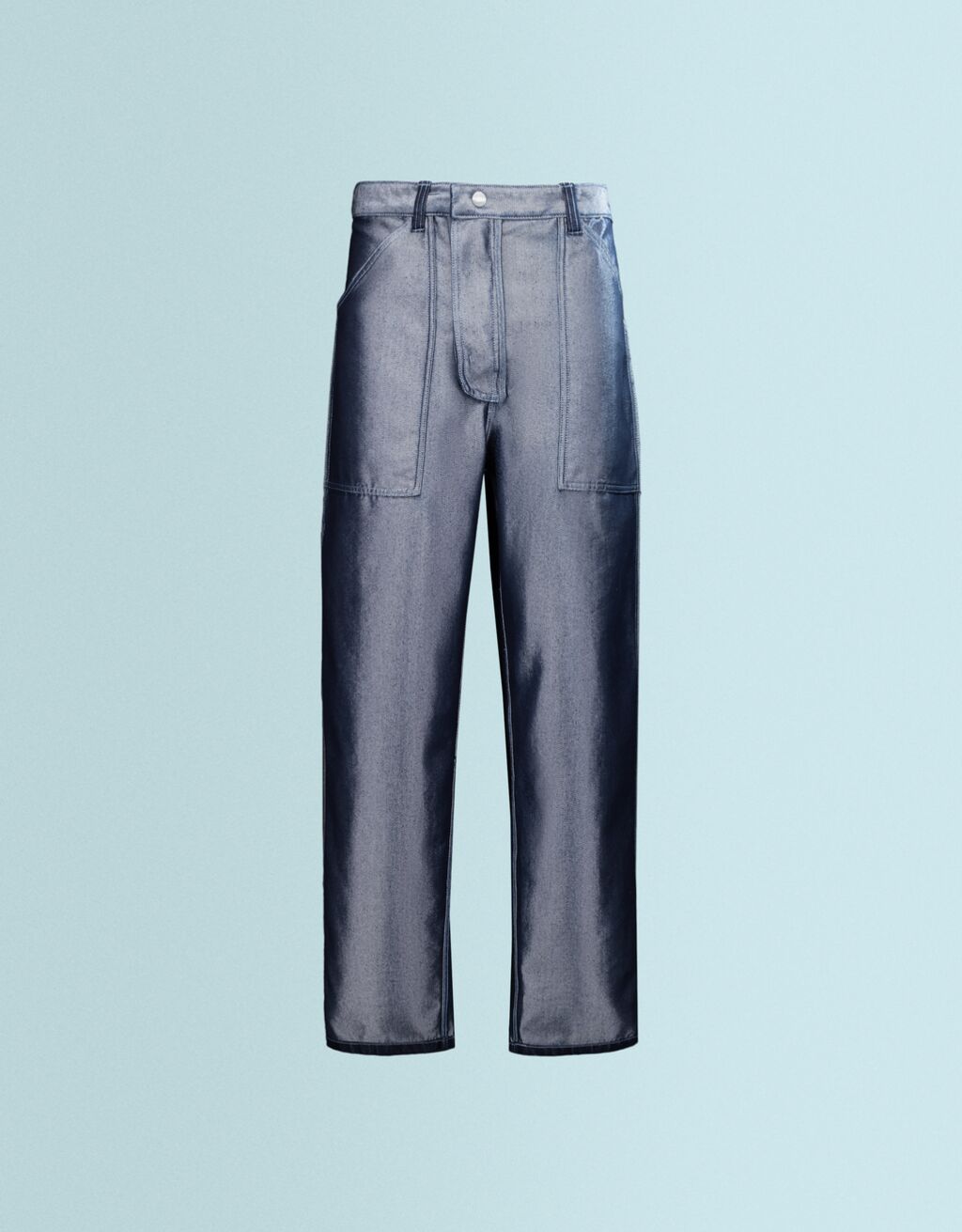 Jeans SSSTUFFF X BERSHKA skater fit reversible bordado