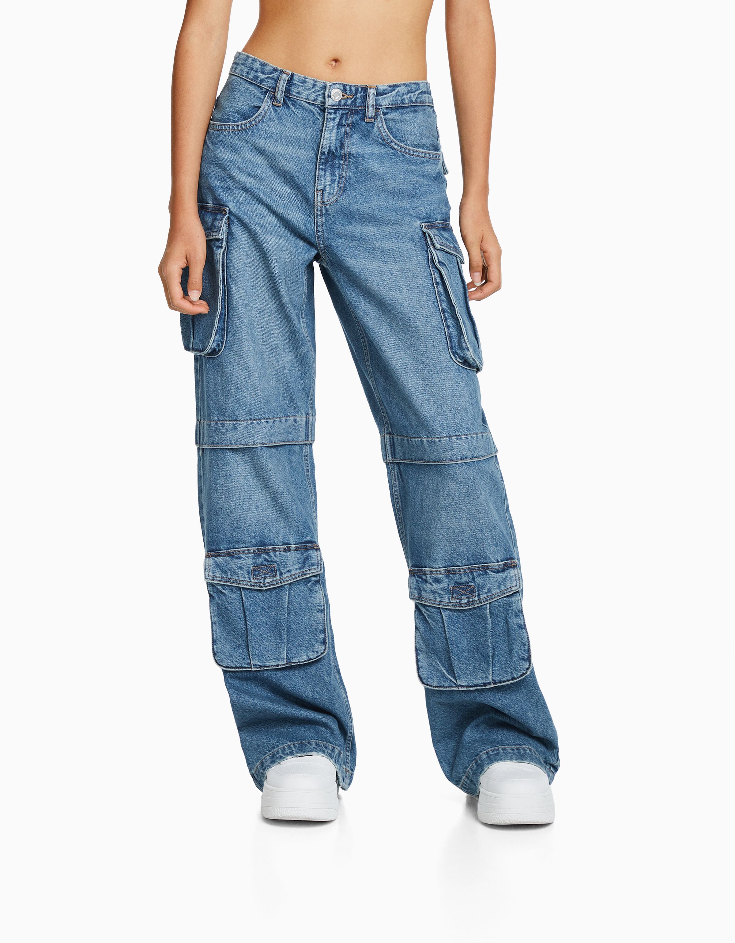 Jeans cargo multipocket