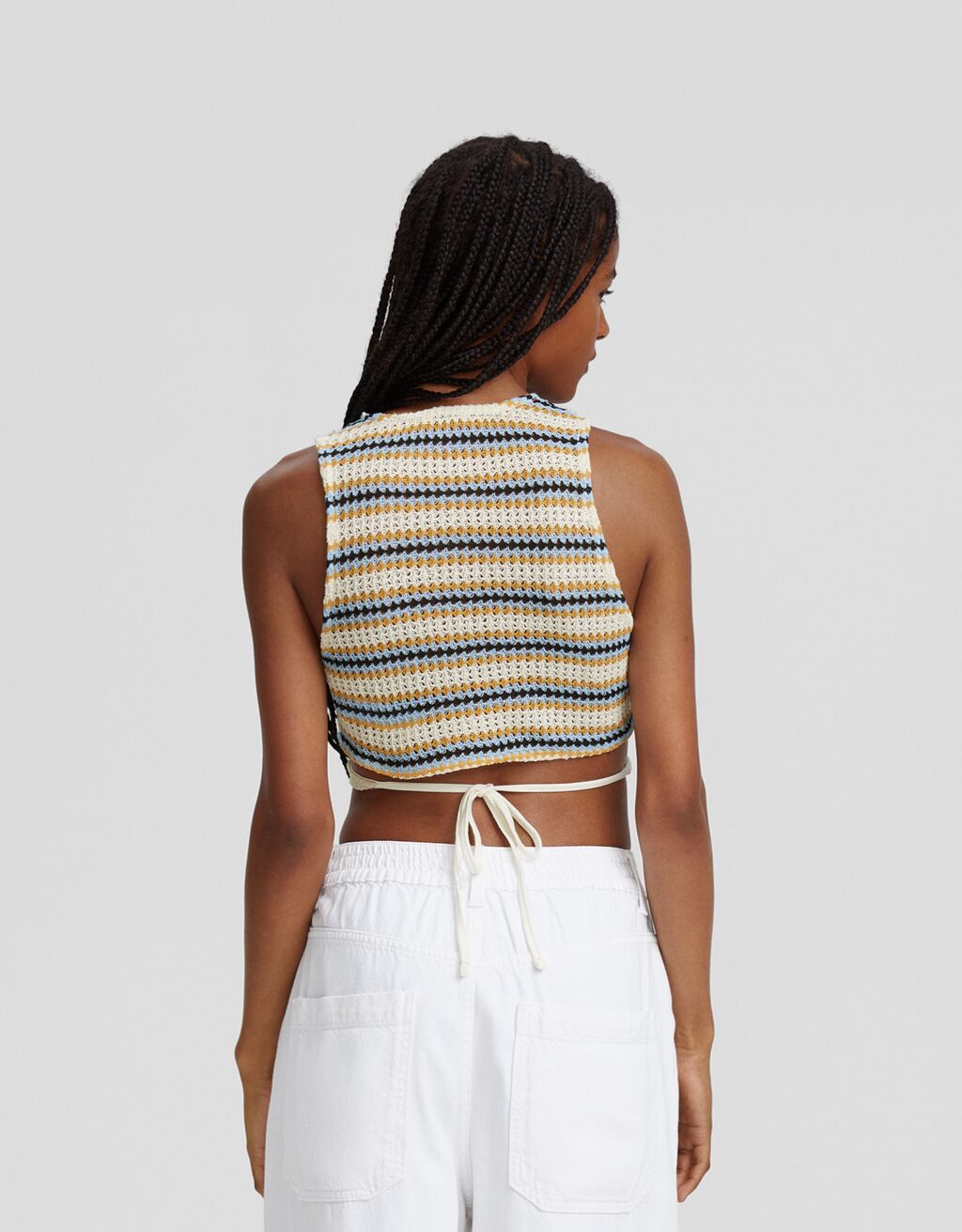 Top halter rústico cut out