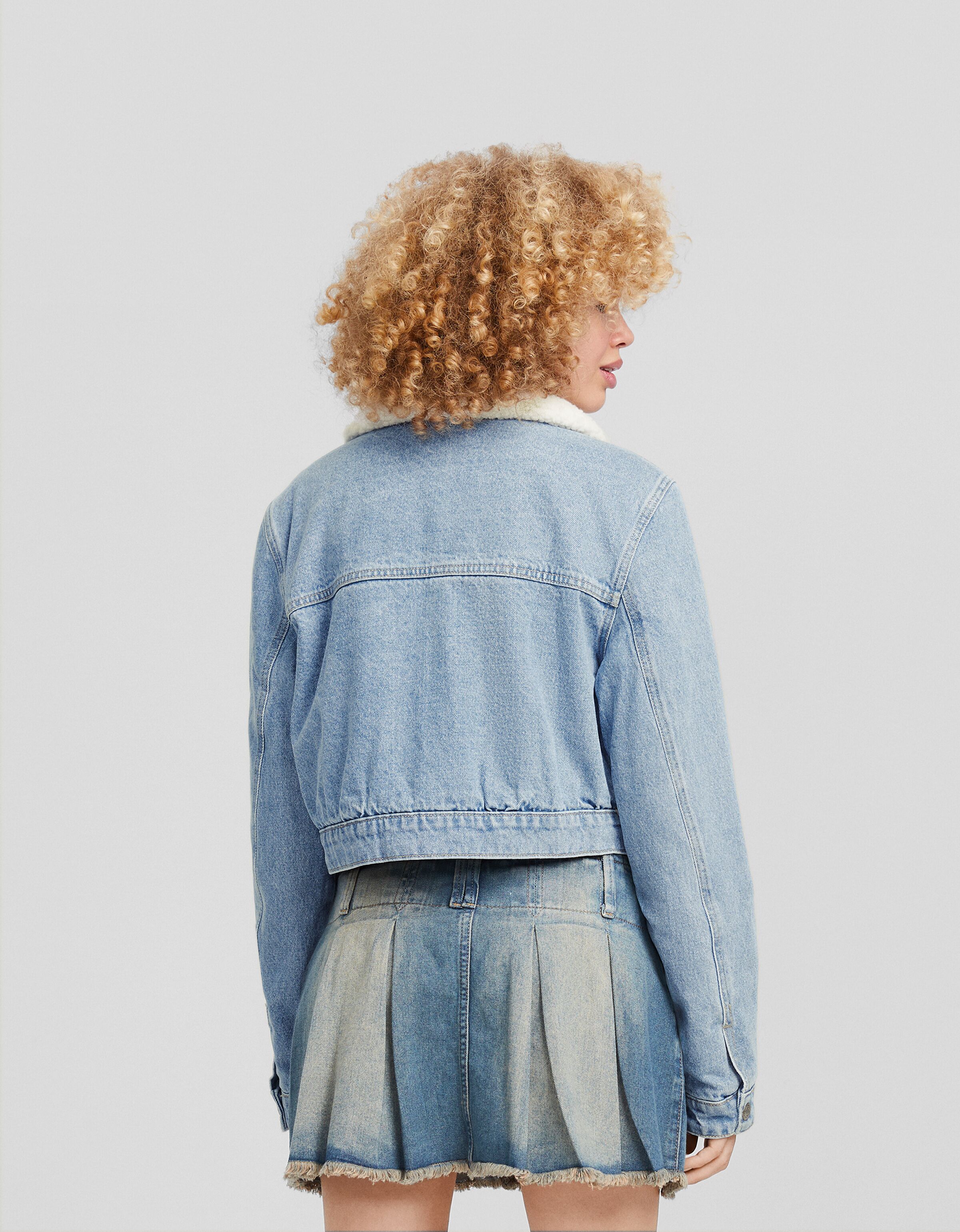 Cazadora denim borreguillo