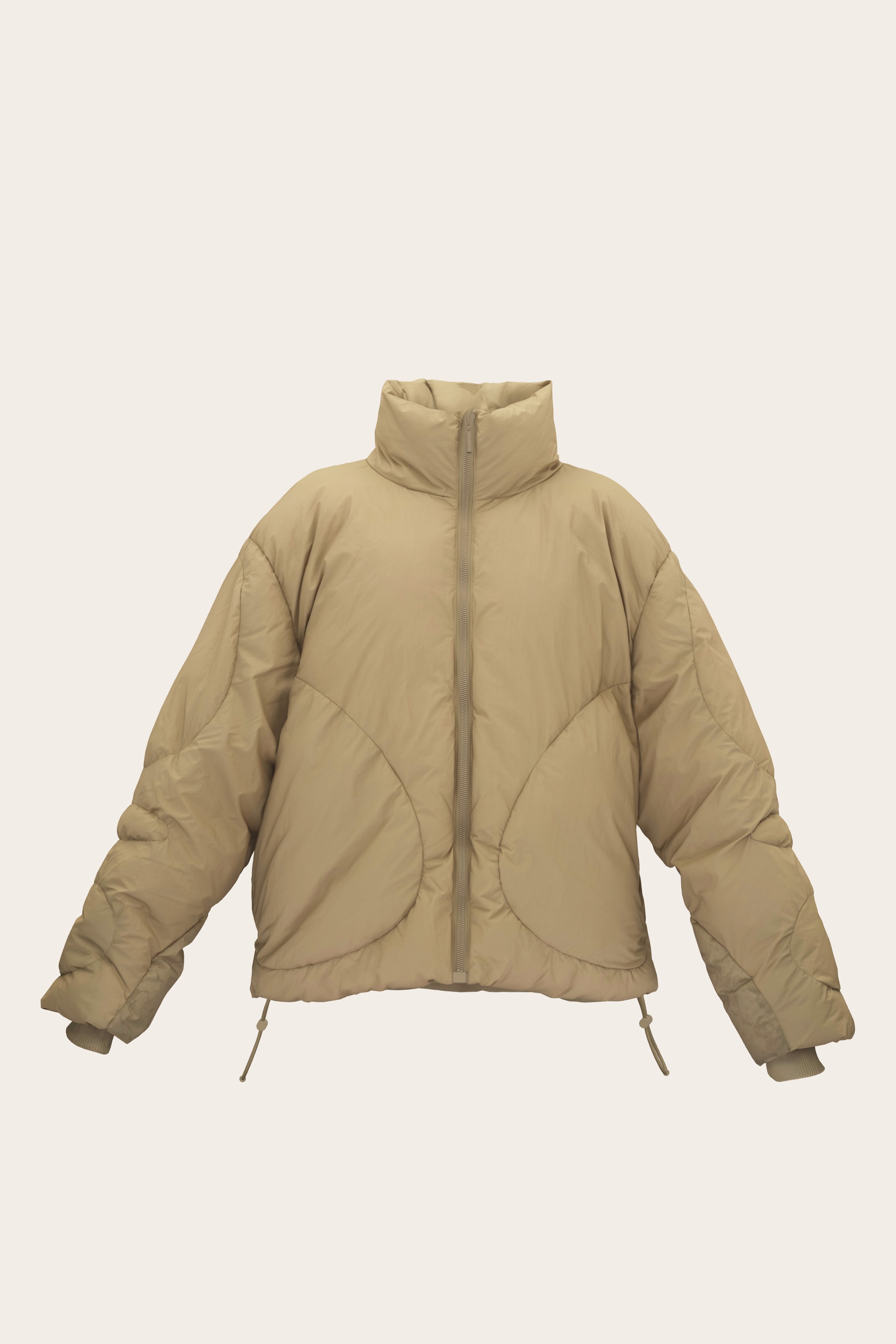 Cazadora RAL7000STUDIO x BERSHKA técnica acolchada bajo ajustable