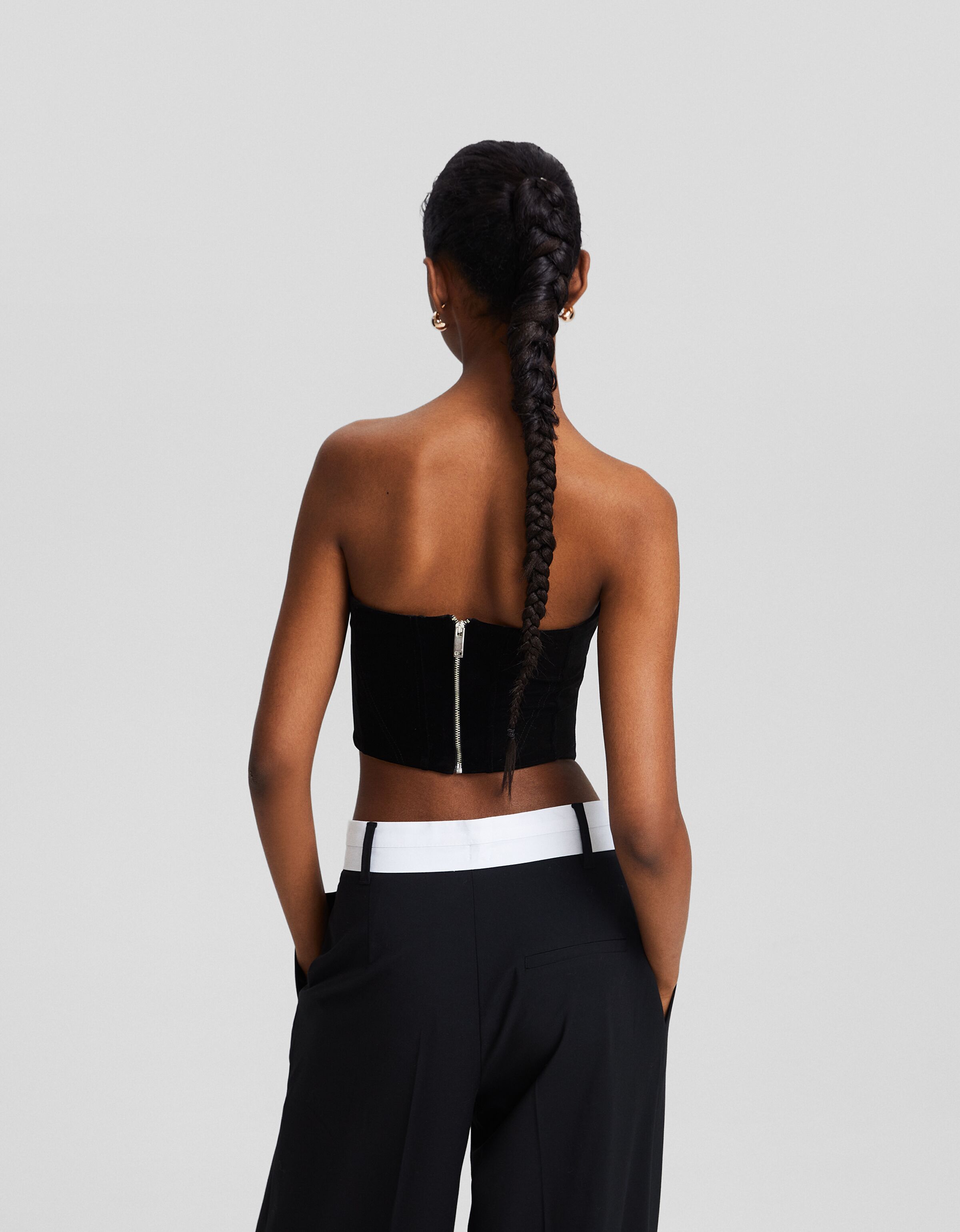 Top corsé terciopelo