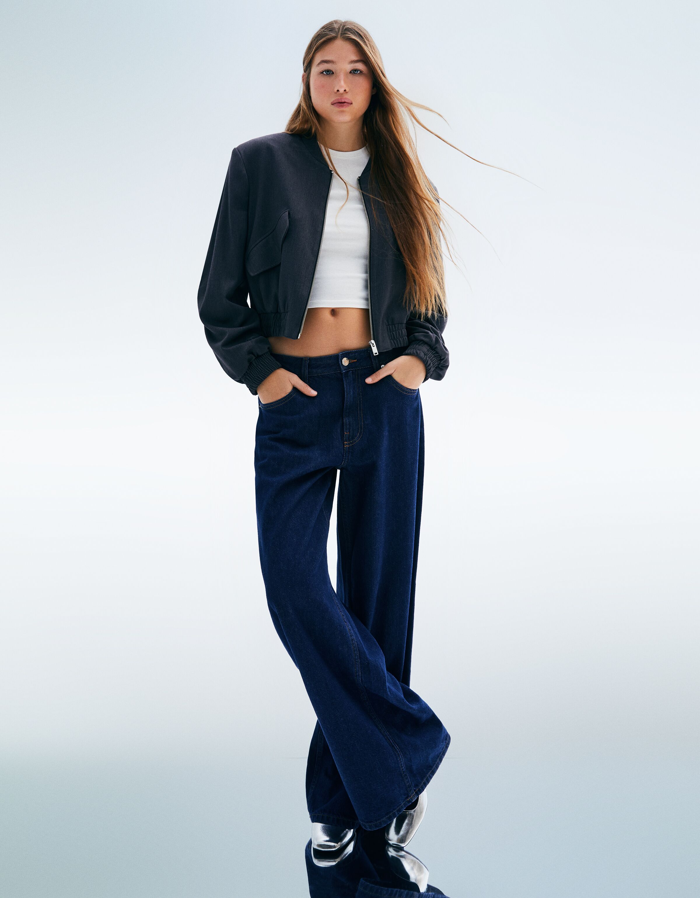 Zapato tacón ancho tipo Mary Jane