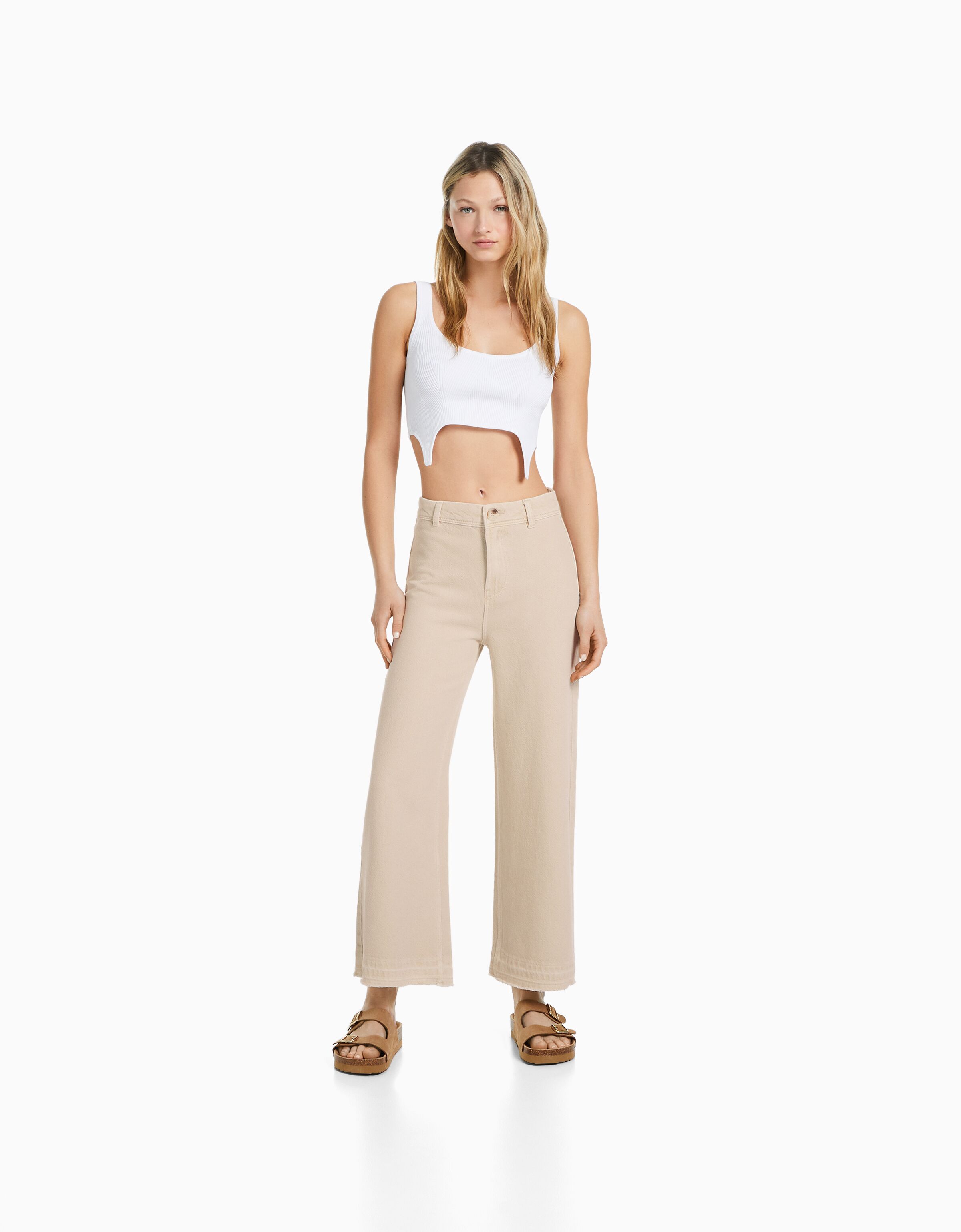 Pantalón culotte algodón