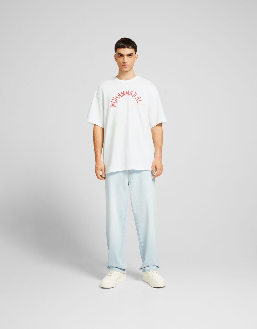 Camiseta Muhammad Ali manga corta boxy fit print