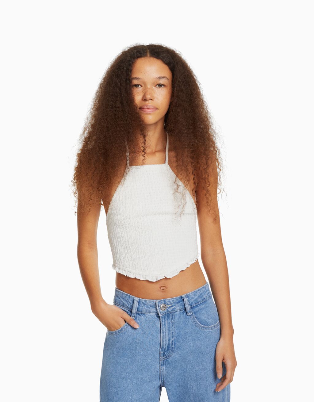 Top halter lazada goma canilla