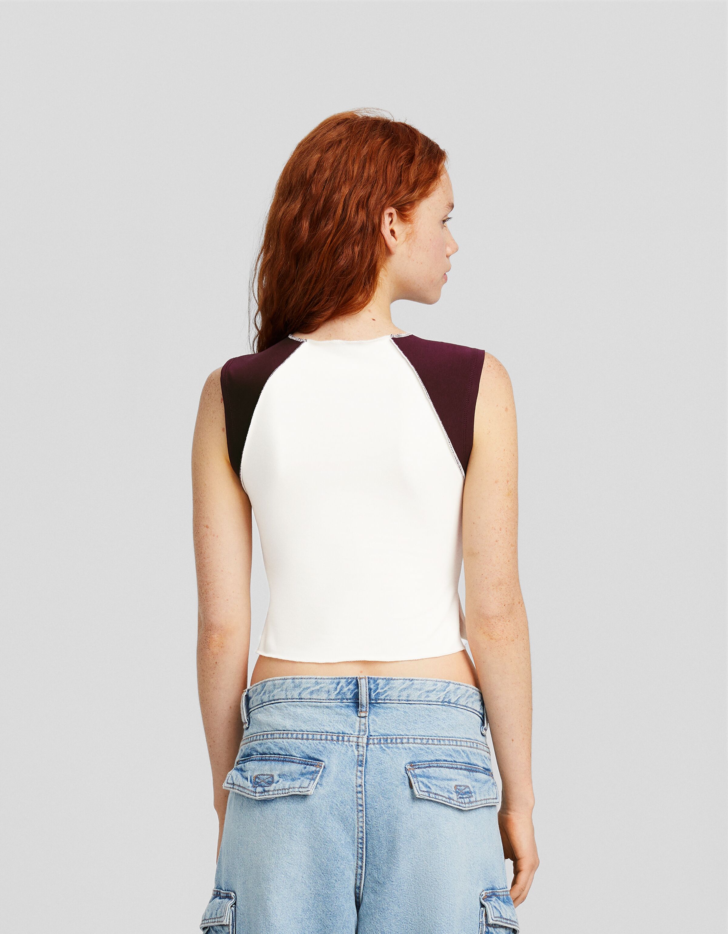 Camiseta sin mangas print