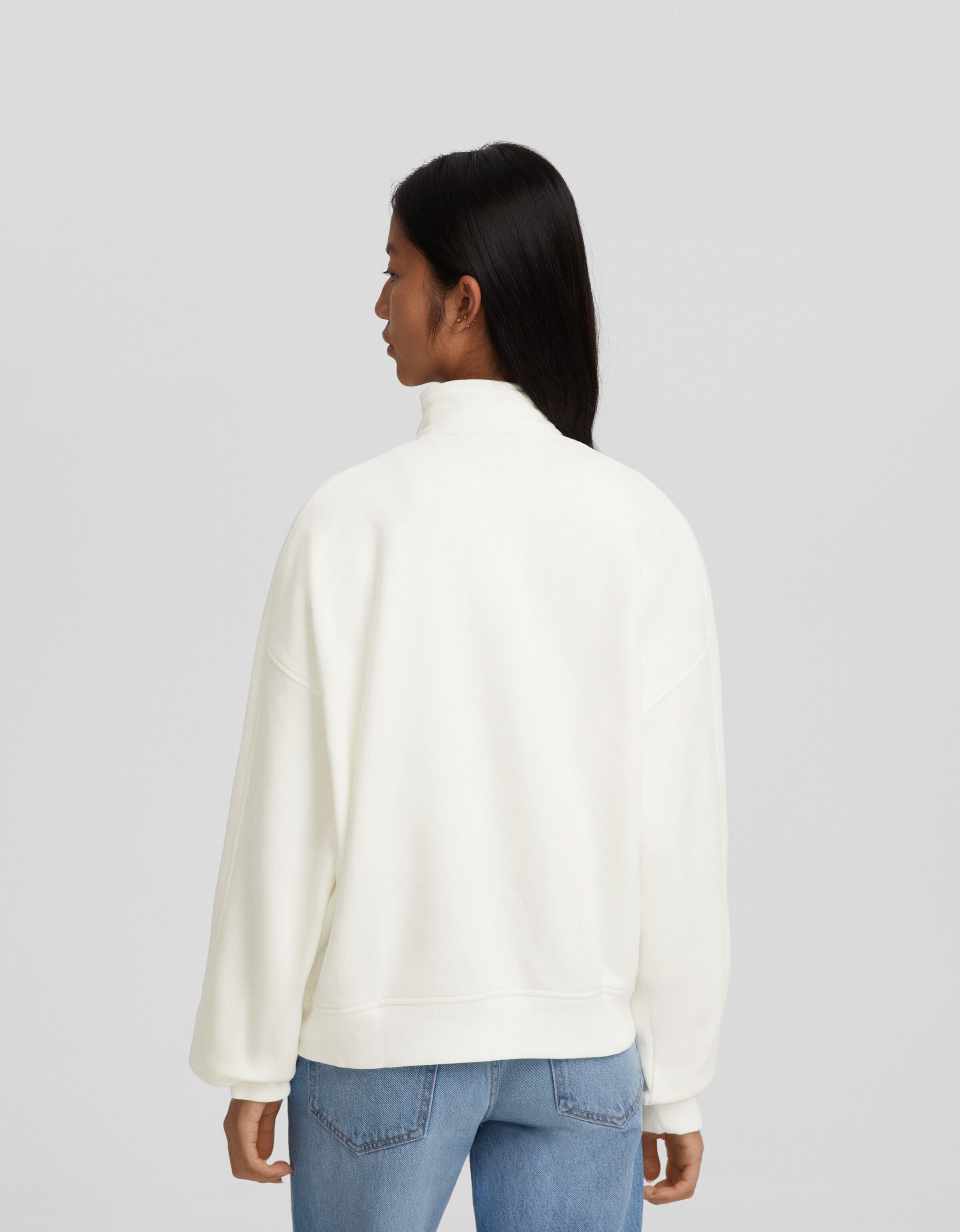 Sudadera cremallera print