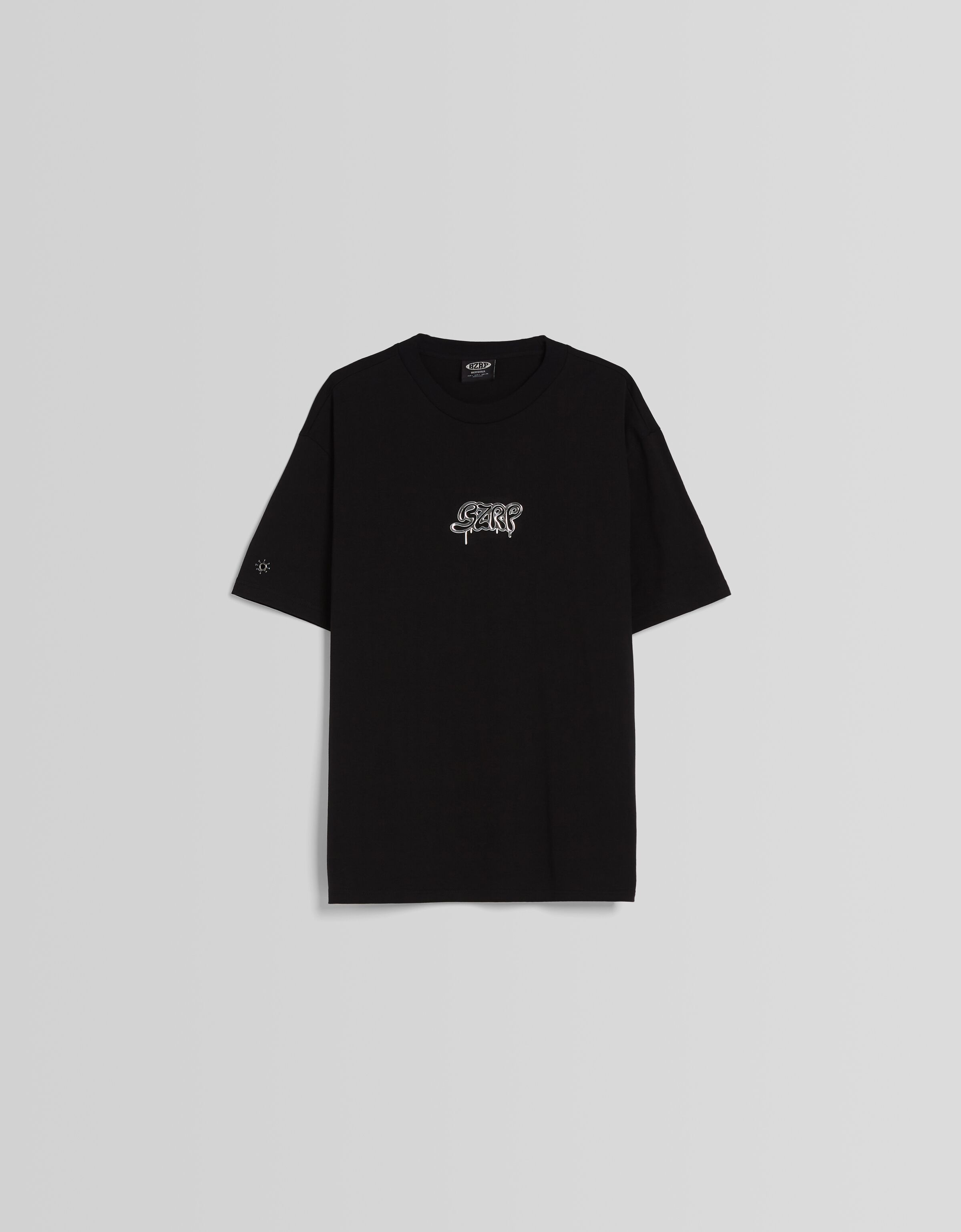 Camiseta BERSHKA ft. BIZARRAP boxy fit print