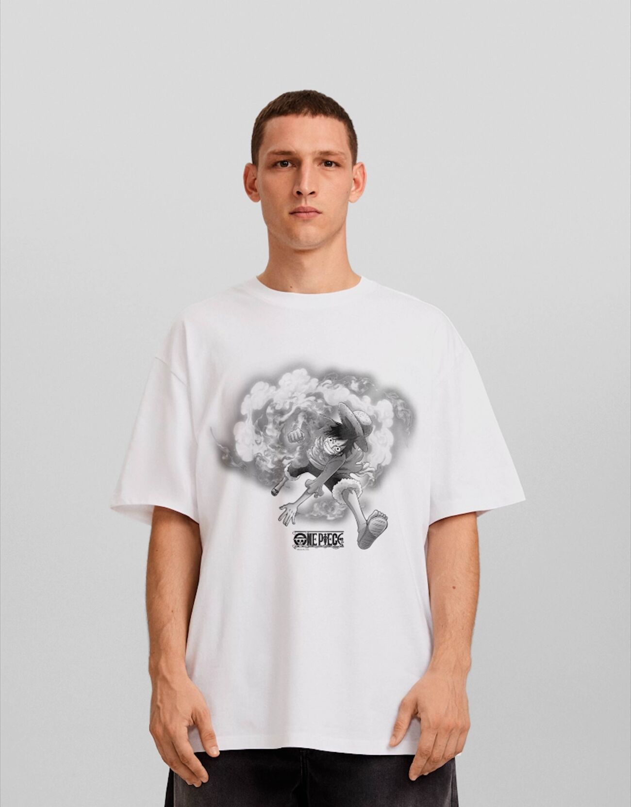 Camiseta One Piece manga corta boxy fit print