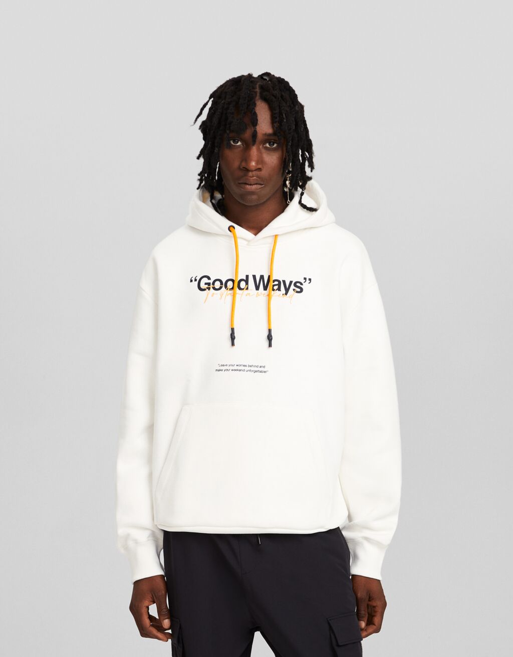 Sudadera capucha print