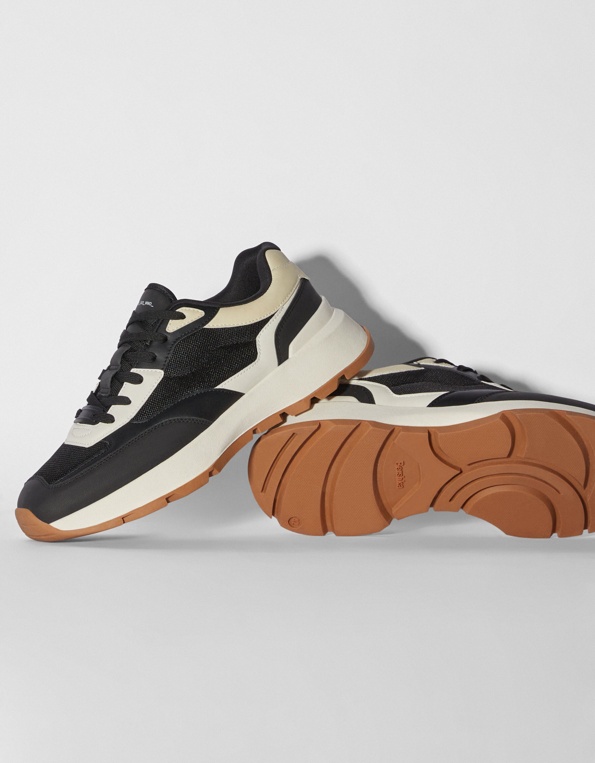 Deportivas combinadas rejilla hombre