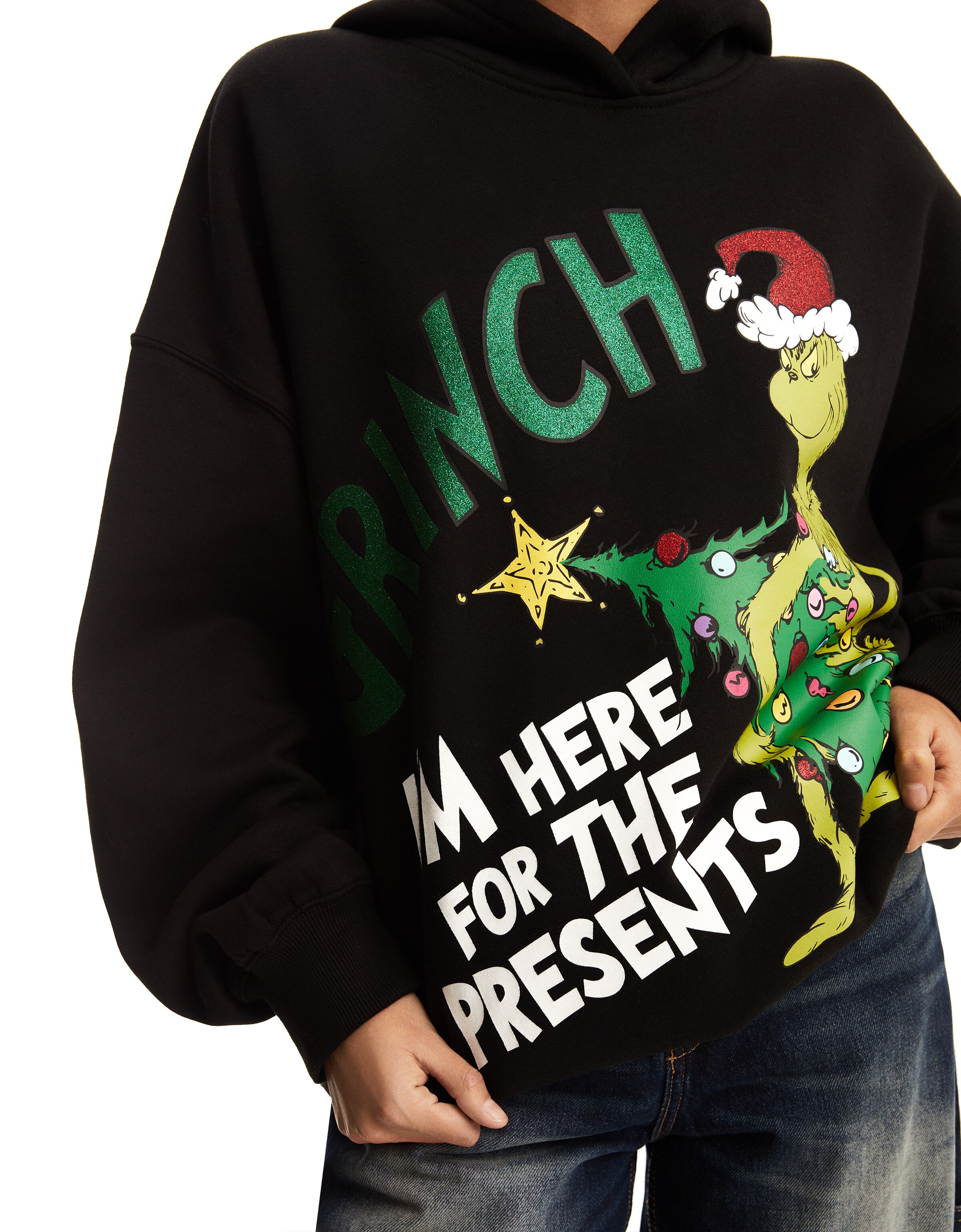 Sudadera El Grinch capucha print