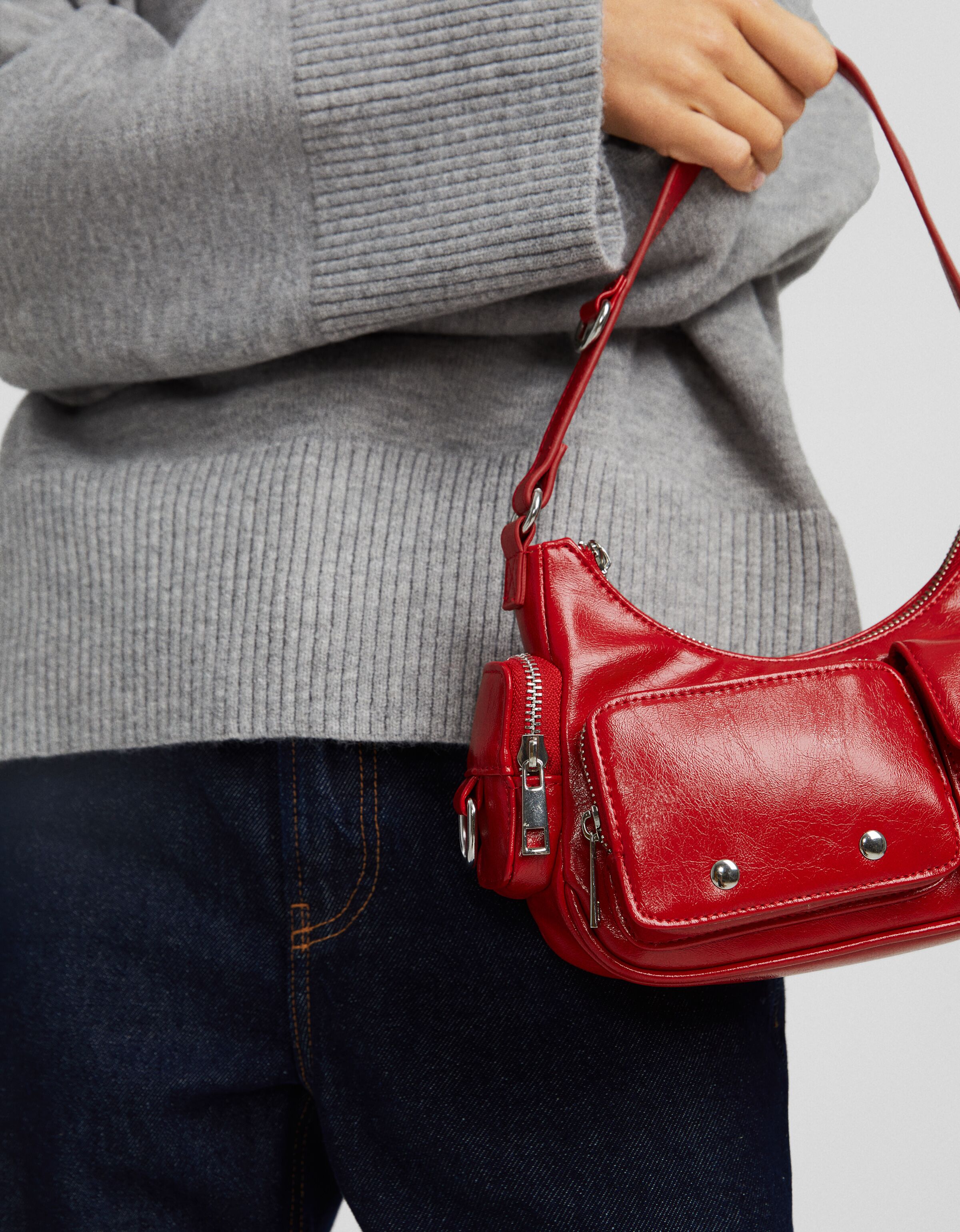 Bolso de hombro multipocket