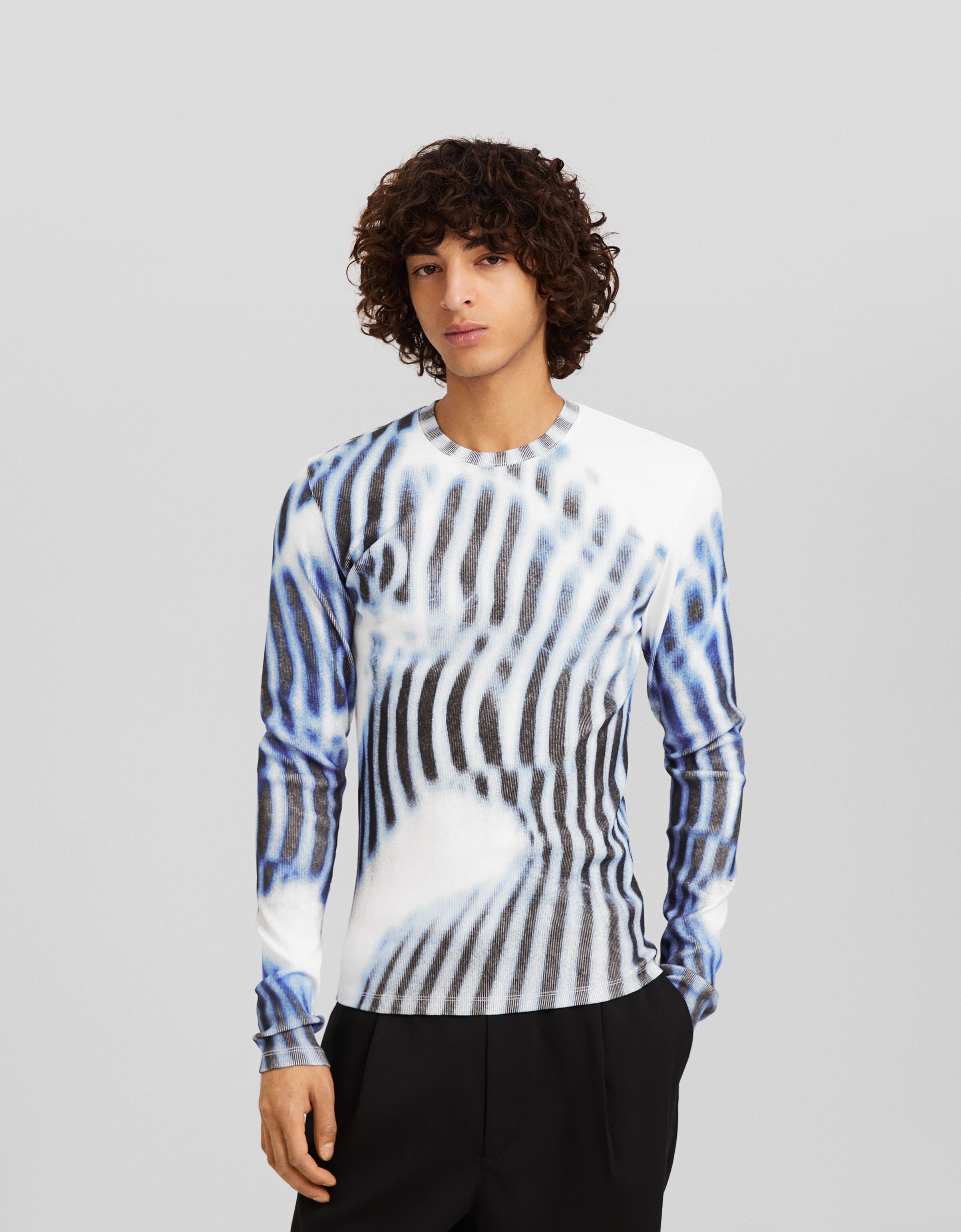 Camiseta manga larga print