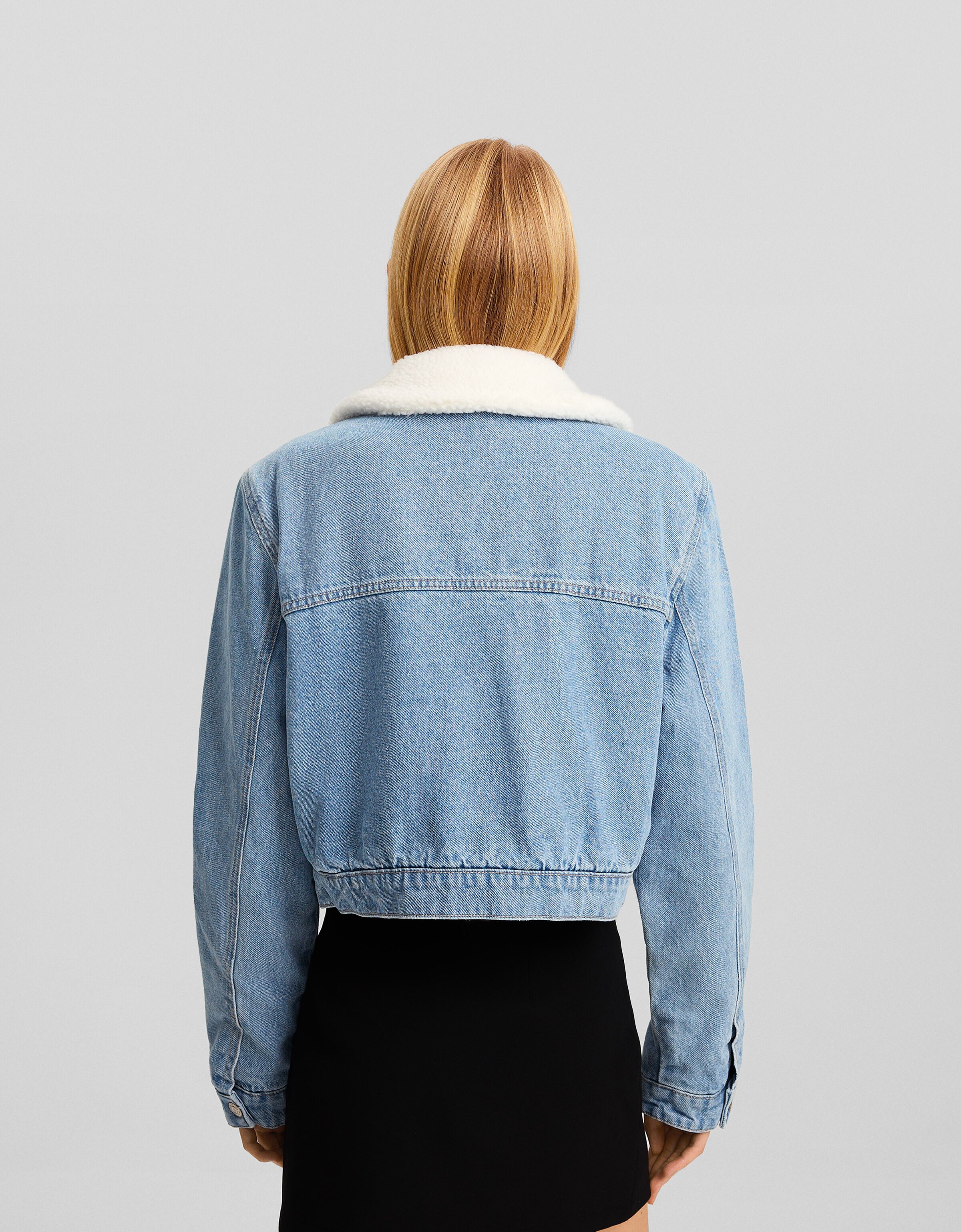 Cazadora denim borreguillo