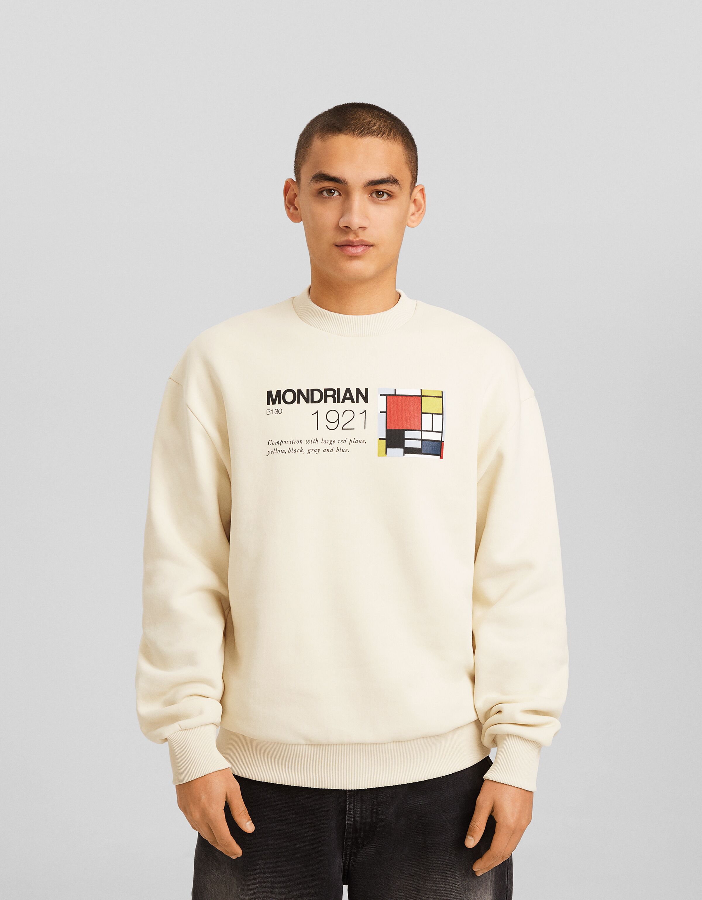 Sudadera Piet Mondrian print