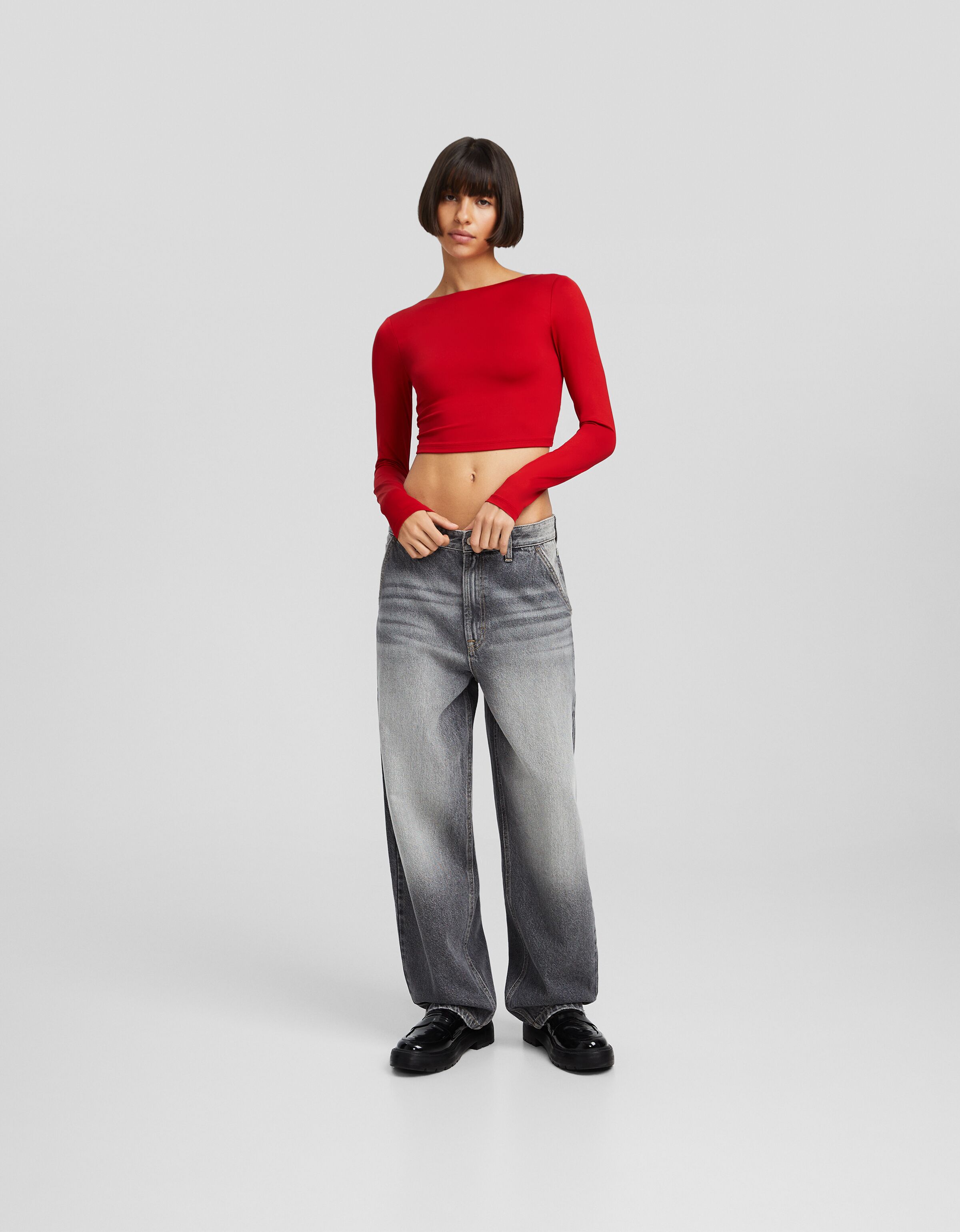 Jeans skater fit efecto lavado