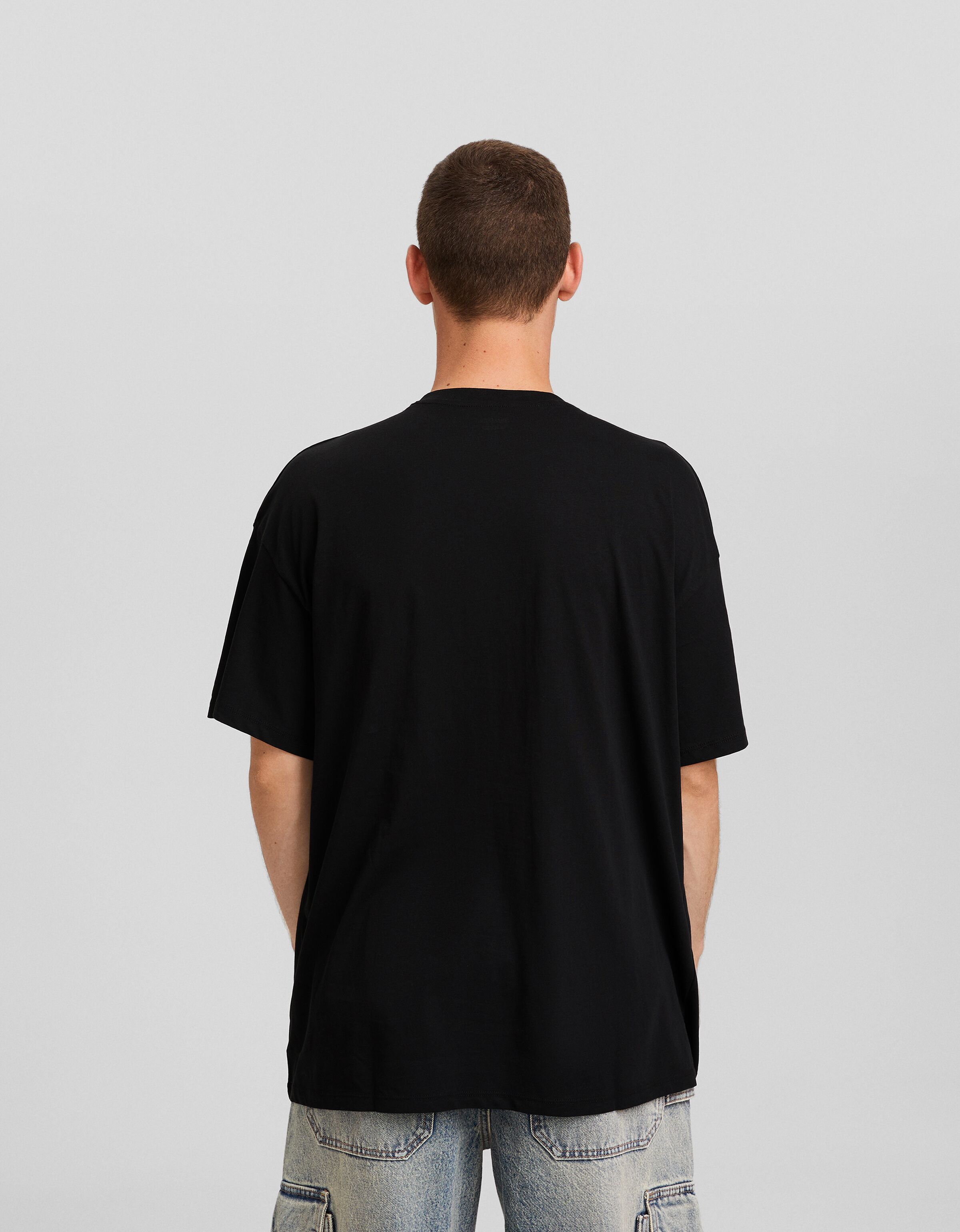 Camiseta Camp Rock manga corta oversize print