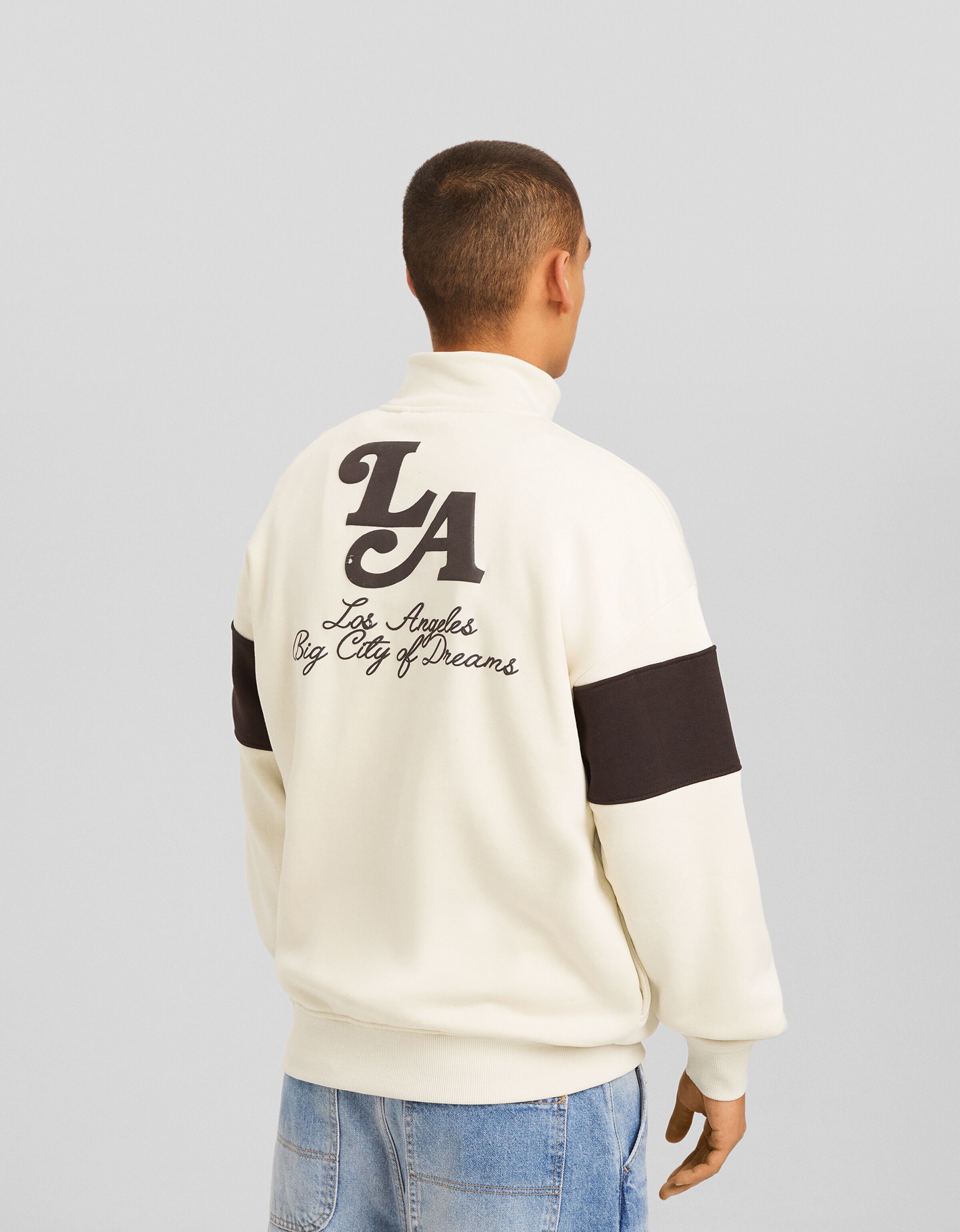 Sudadera cuello subido cremallera