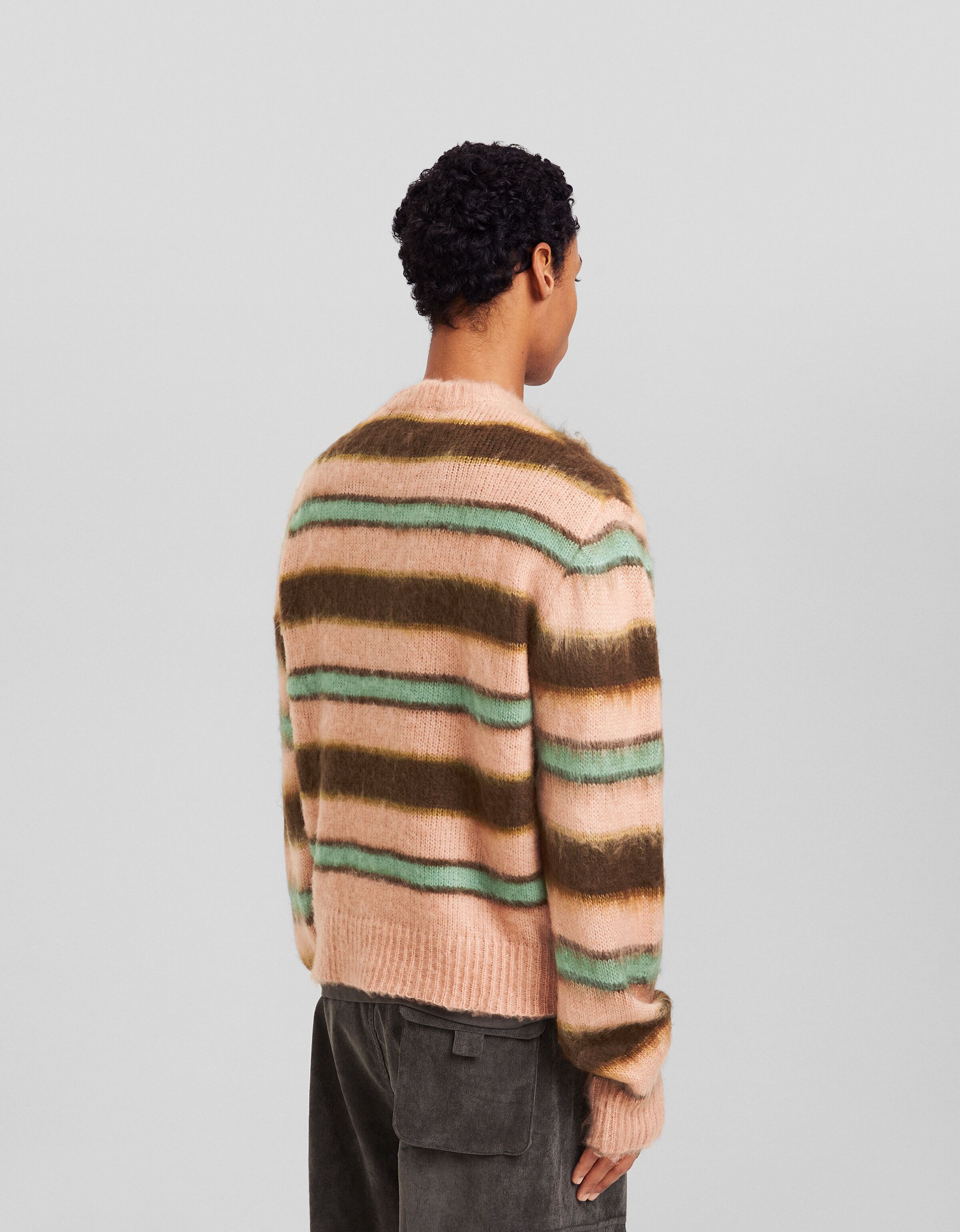 Jersey efecto pelo rayas