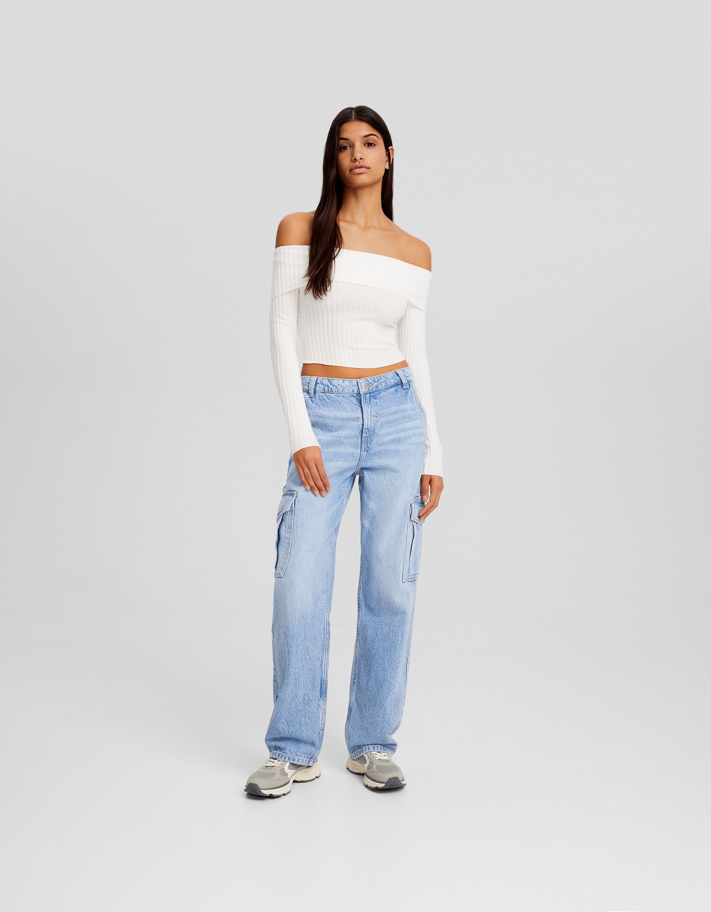 Jeans straight cargo