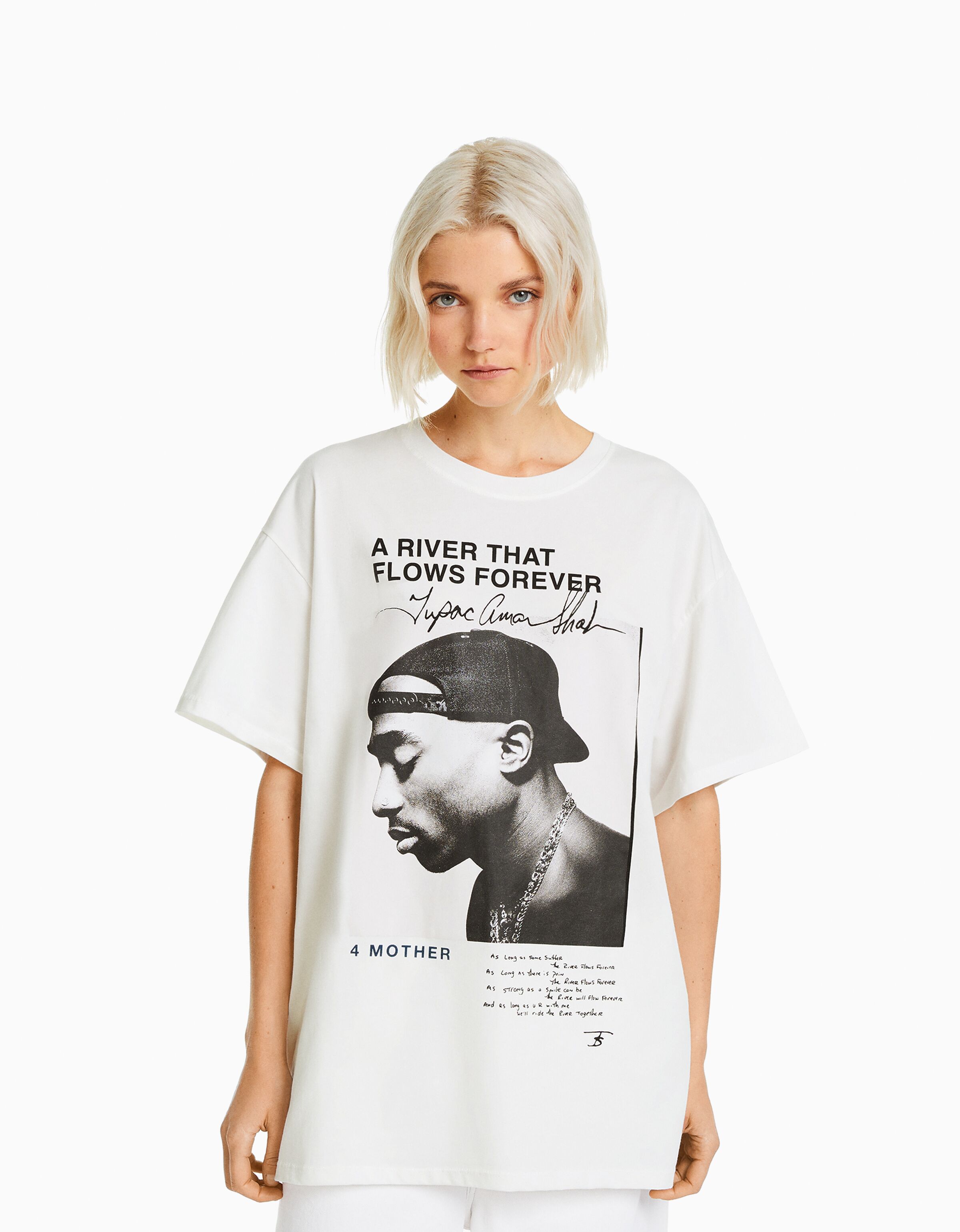 Camiseta Tupac manga corta print