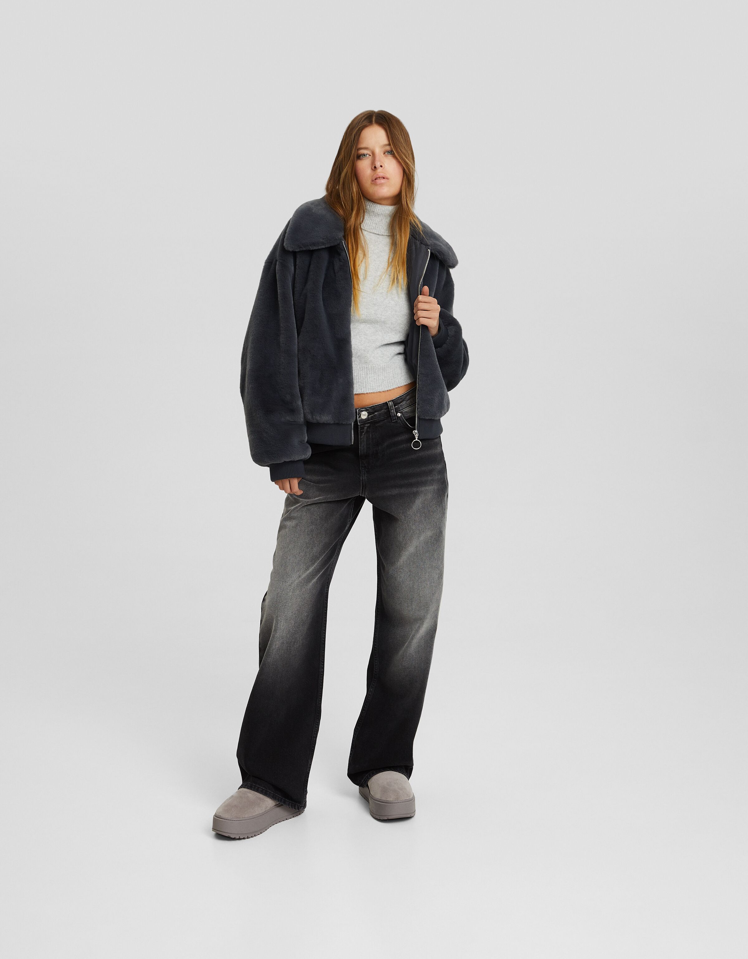 Cazadora trucker teddy