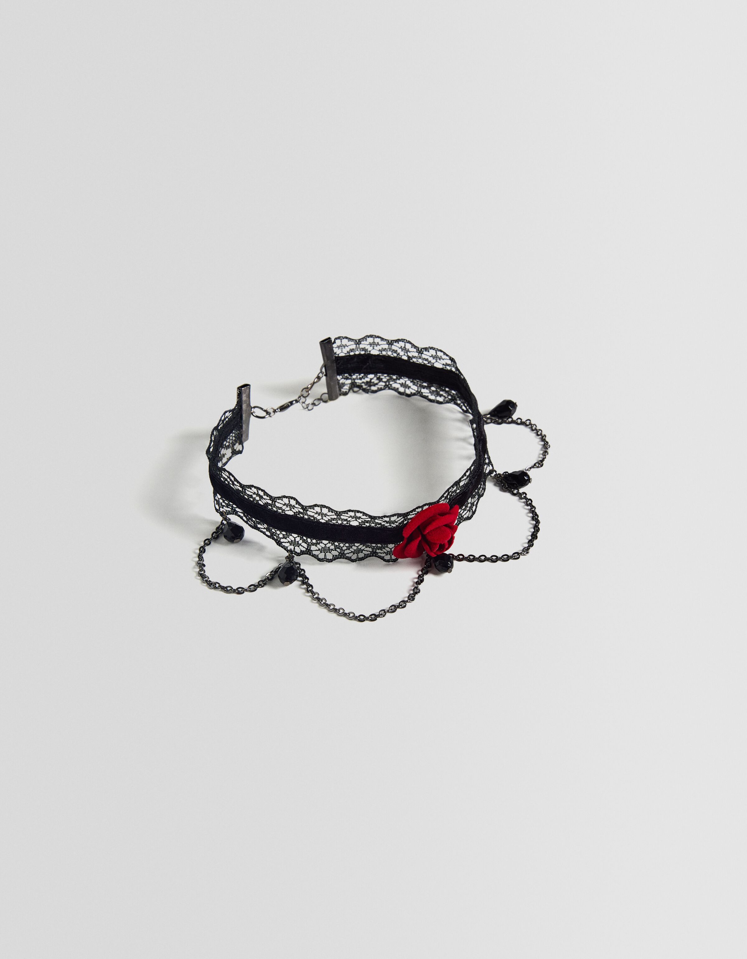 Collar choker terciopelo pedrería