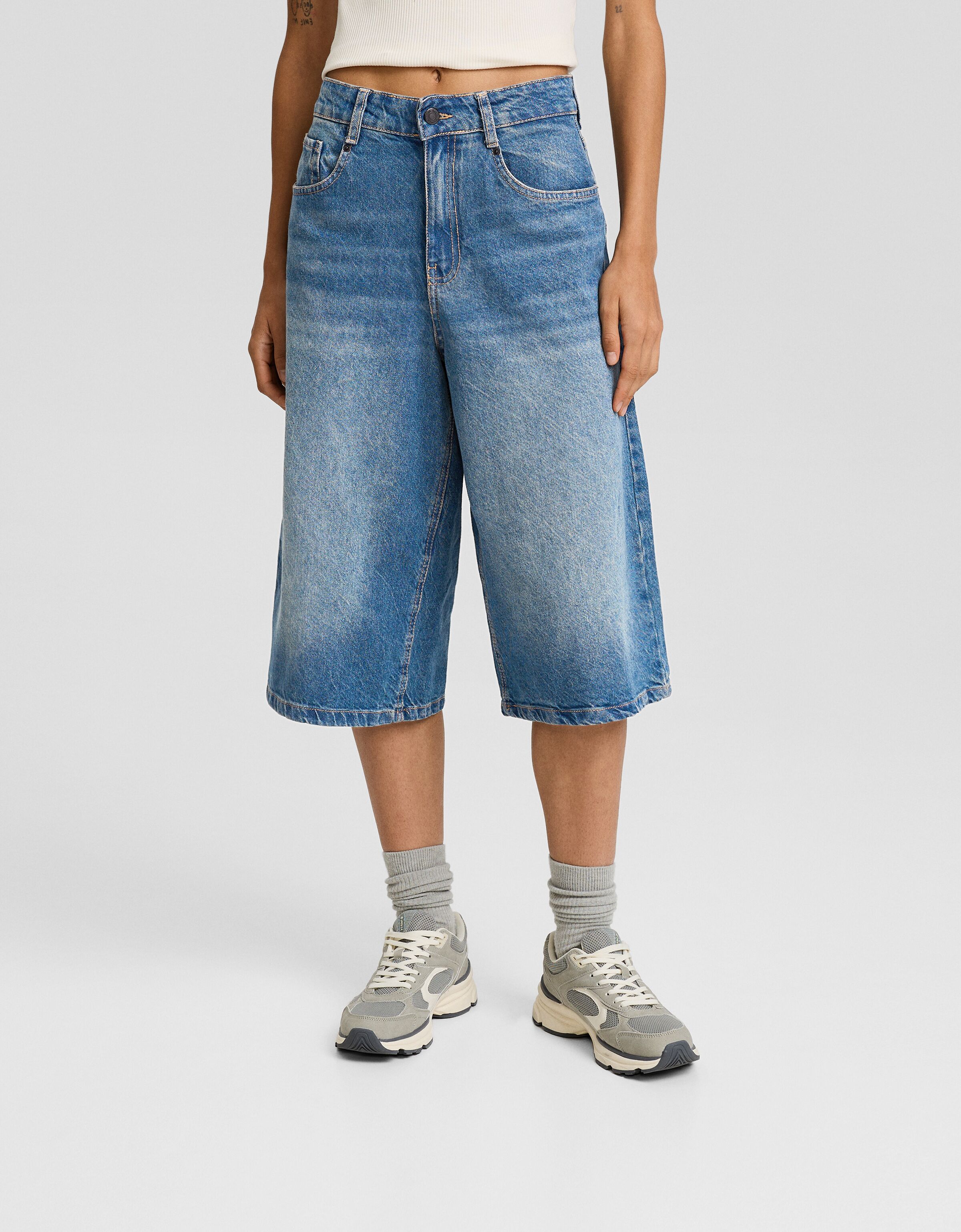 Bermuda denim baggy